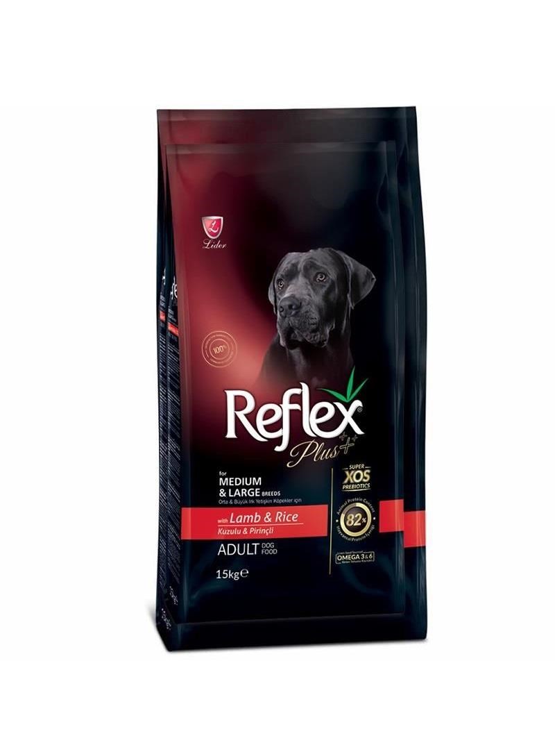 Reflex Plus Orta ve Büyük Irk Kuzu Etli Yetişkin Köpek Maması 15 Kg