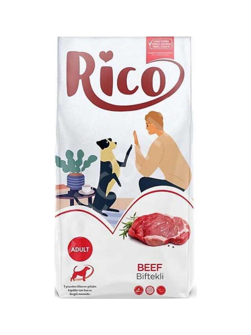 Rico Biftekli Yetişkin Köpek Maması 15 Kg