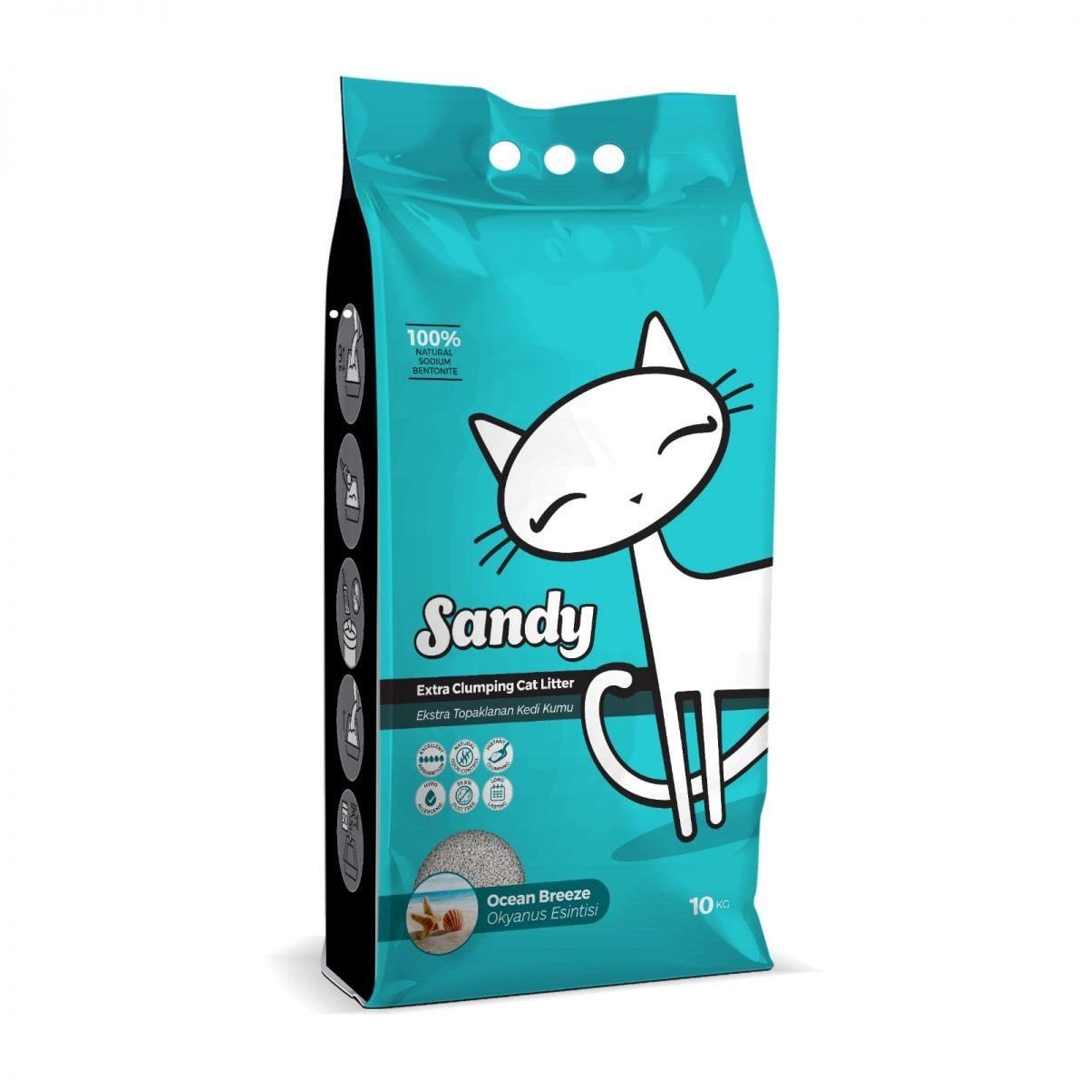 Sandy Ocean Breeze Okyanus Esintisi Kedi Kumu 10 Kg