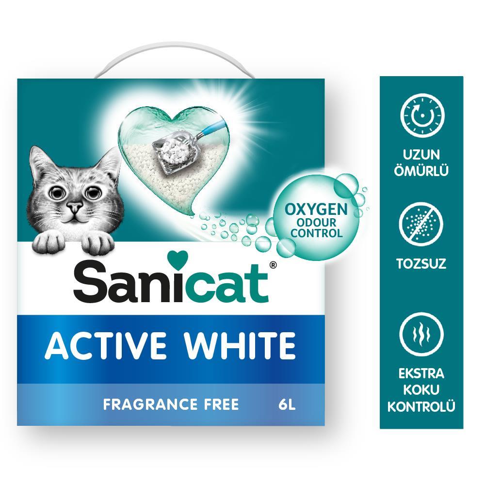 Sanicat Active White Kedi Kumu 6 Lt