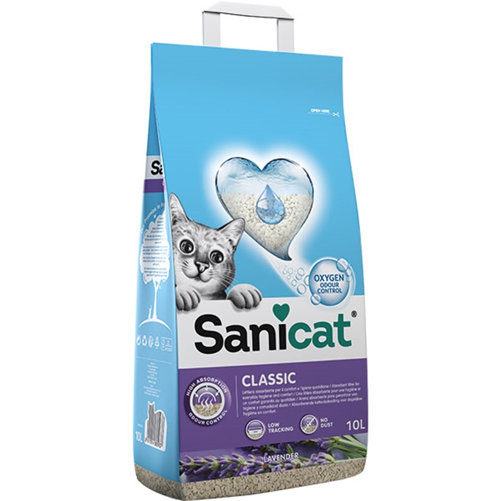 Sanicat Classic Lavantalı Kedi Kumu 10 Lt