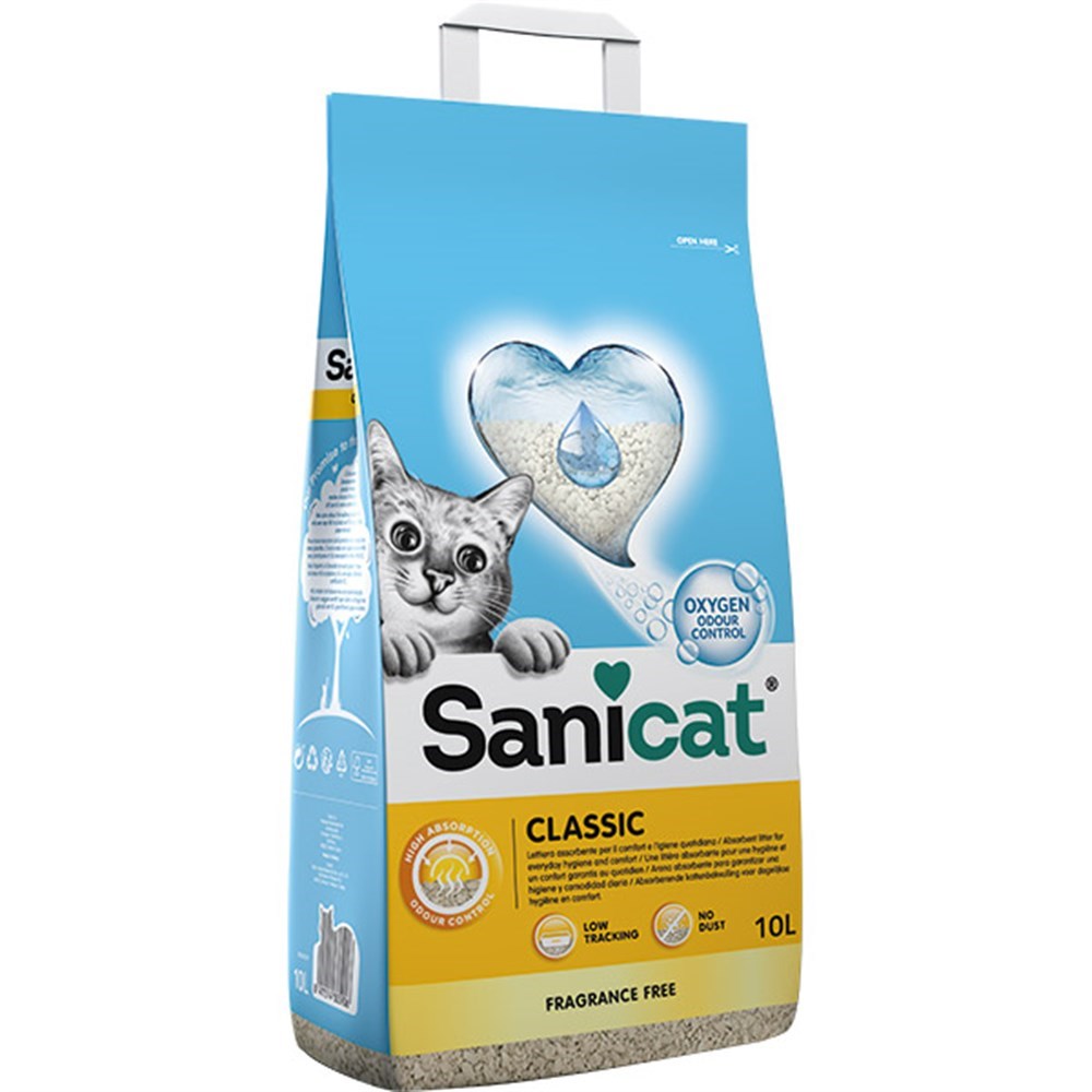 Sanicat Classic Unscented Kokusuz Kedi Kumu 10 Lt