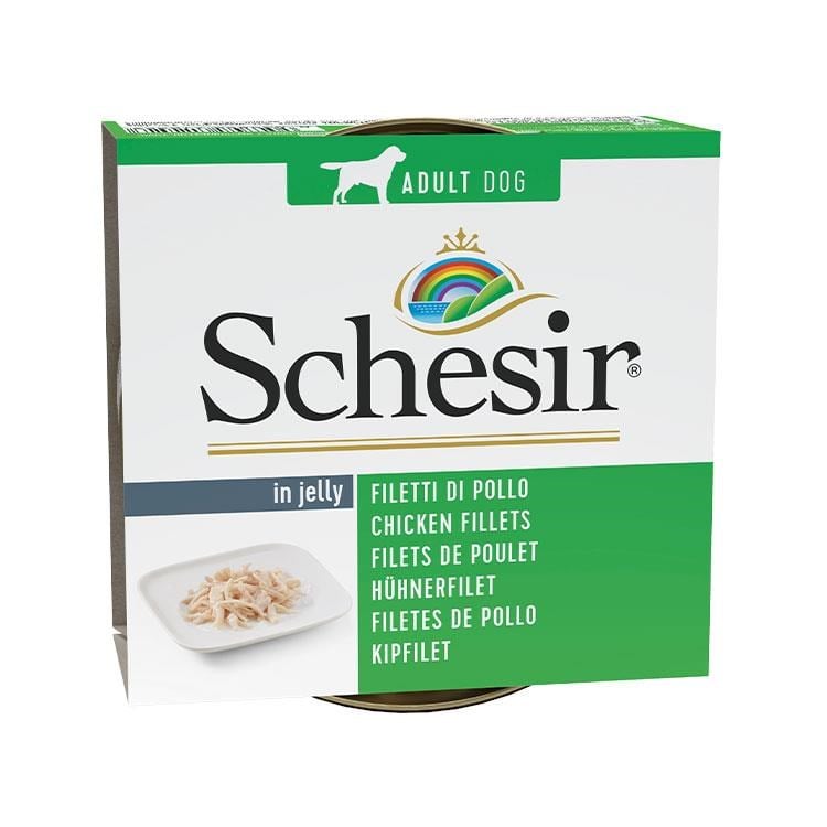 Schesir Jelly Tavuk Fileto Jöle İçinde Yetişkin Köpek Konservesi 150 Gr