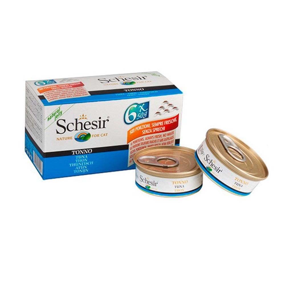 Schesir Ton Balıklı Konserve Kedi Maması 50 Gr (6 adet)