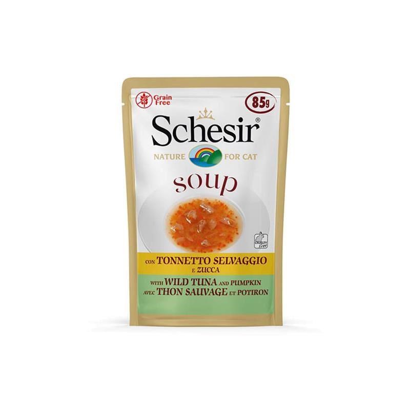 Schesir Ton Balıklı ve Balkabaklı Tahılsız Kedi Çorbası 85 Gr