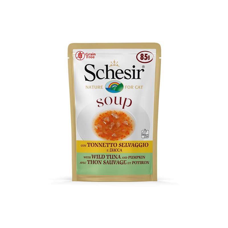 Schesir Ton Balıklı ve Balkabaklı Tahılsız Kedi Çorbası 85 Gr