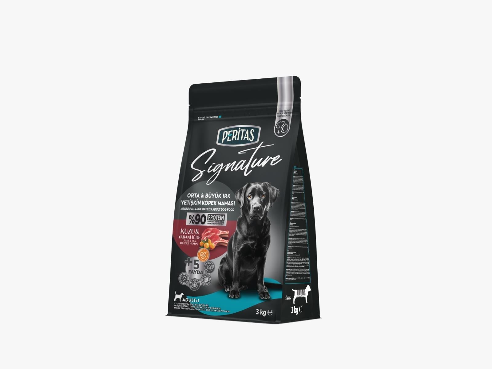 Signature Kuzulu Orta ve Büyük Irk Yetişkin Köpek Maması 3 Kg