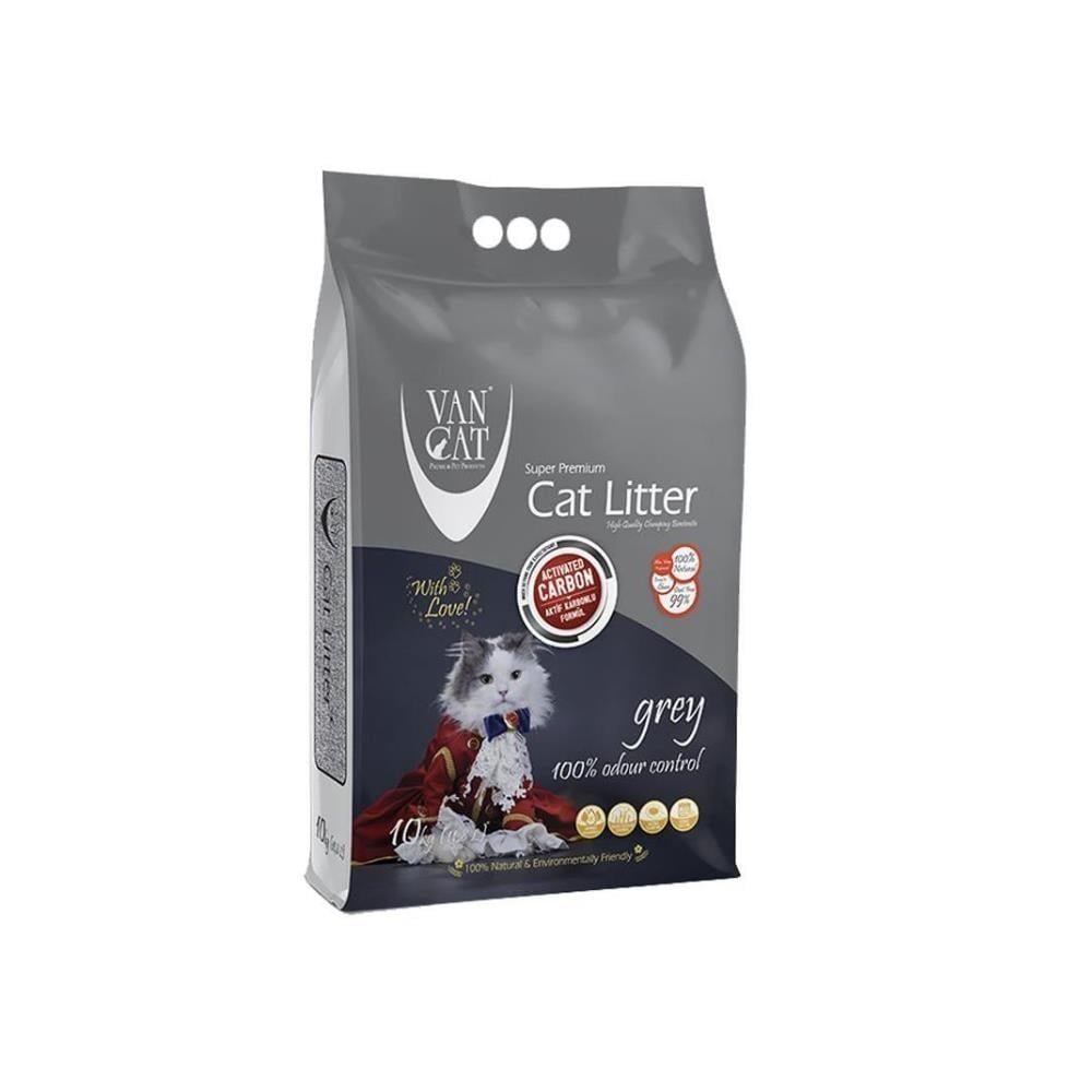 Vancat Aktif Karbon İnce Taneli Kedi Kumu 10 Lt