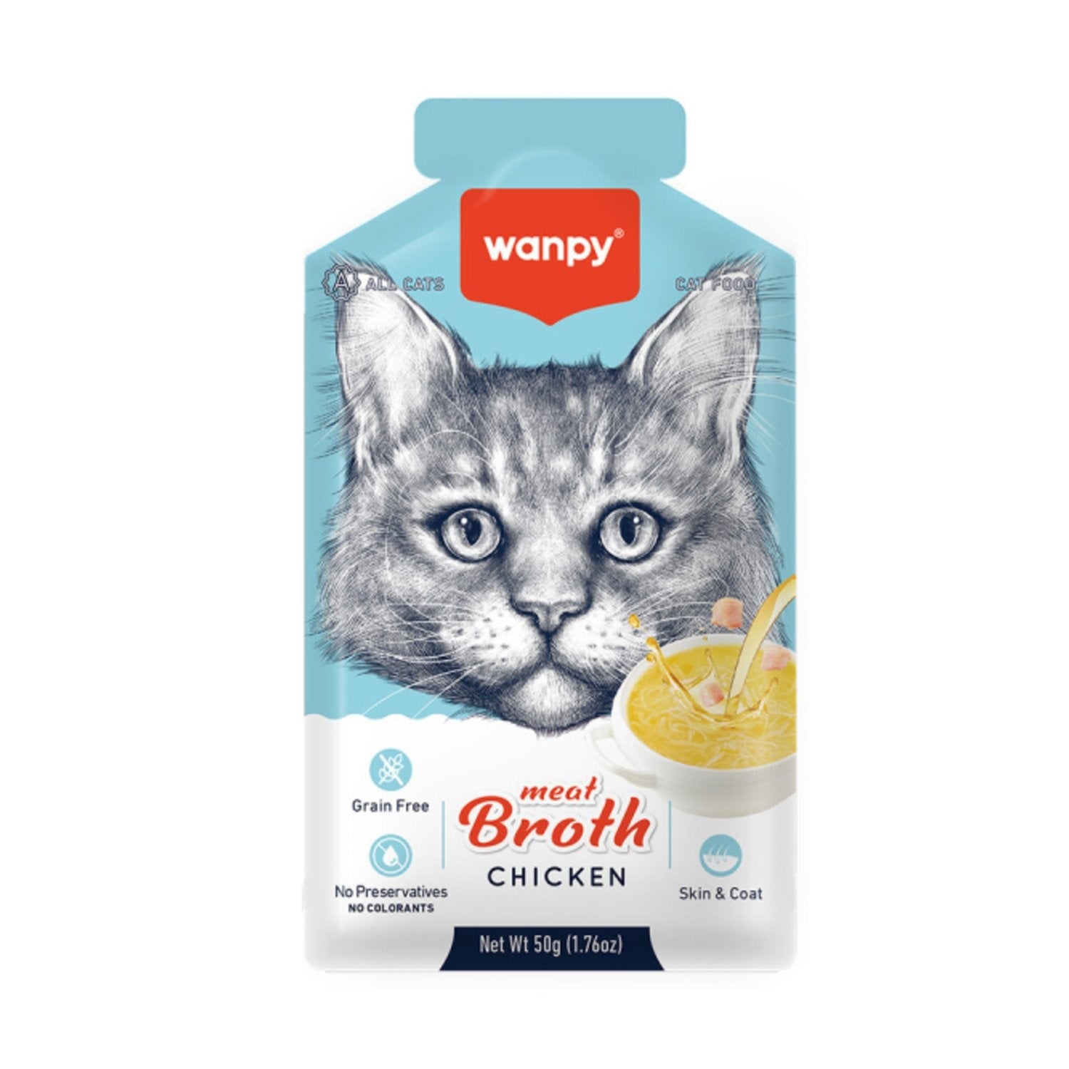 Wanpy Tavuk Etli Tahılsız Kedi Çorbası 50 Gr