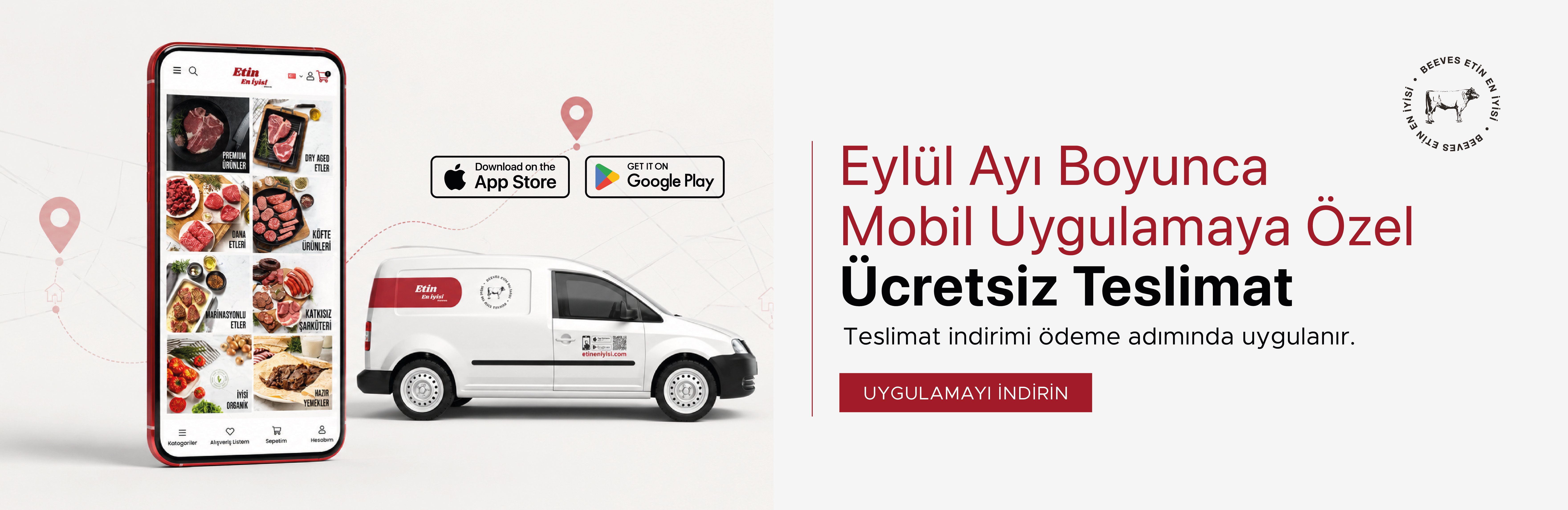 MOBİL APP ÜCRETSİZ TESLİMAT
