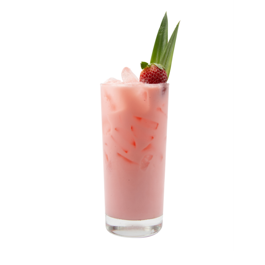 Creamy Strawberry Coconut Dirty Soda