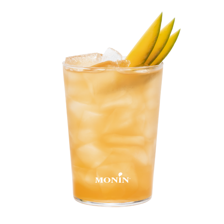 Iced Green Tea with Mango