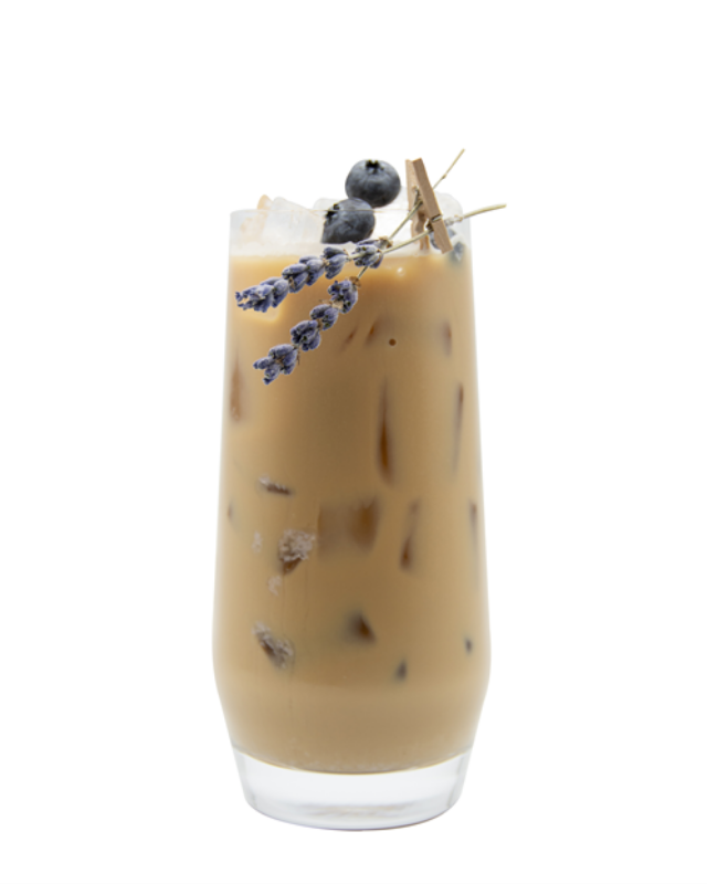 Blueberry Lavender Iced Latte