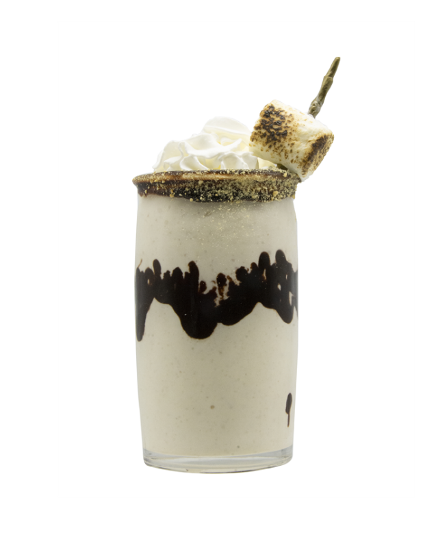 Boozy Campfire Smores Shake