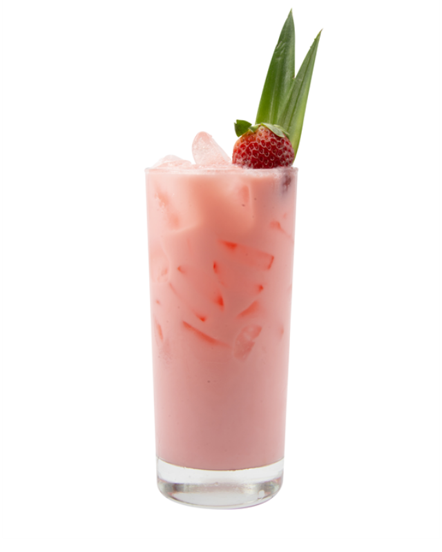 Creamy Strawberry Coconut Dirty Soda