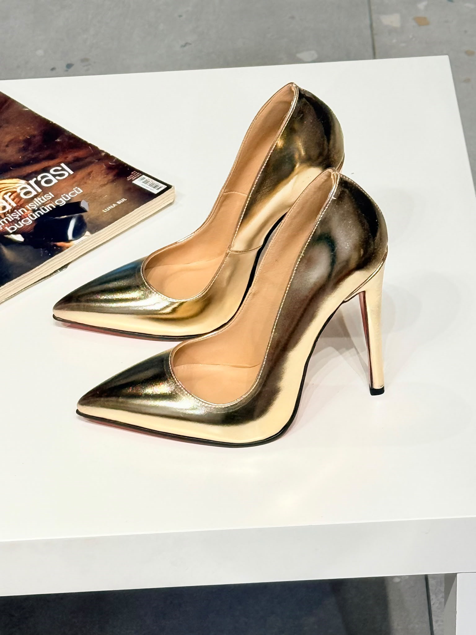 Biauny Gold Mat 12 cm Stiletto