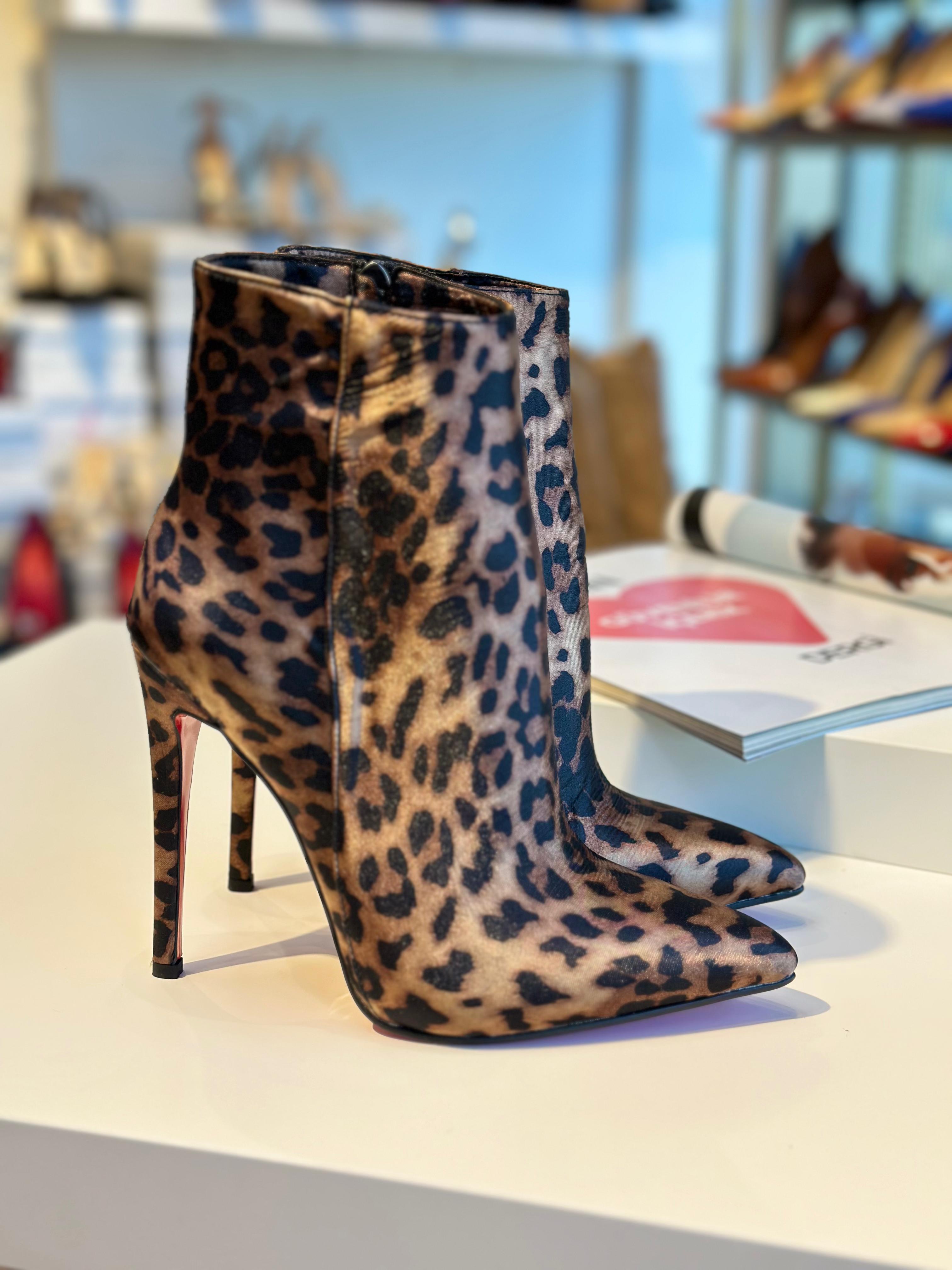 Carla Leopar Saten 12 cm Bot