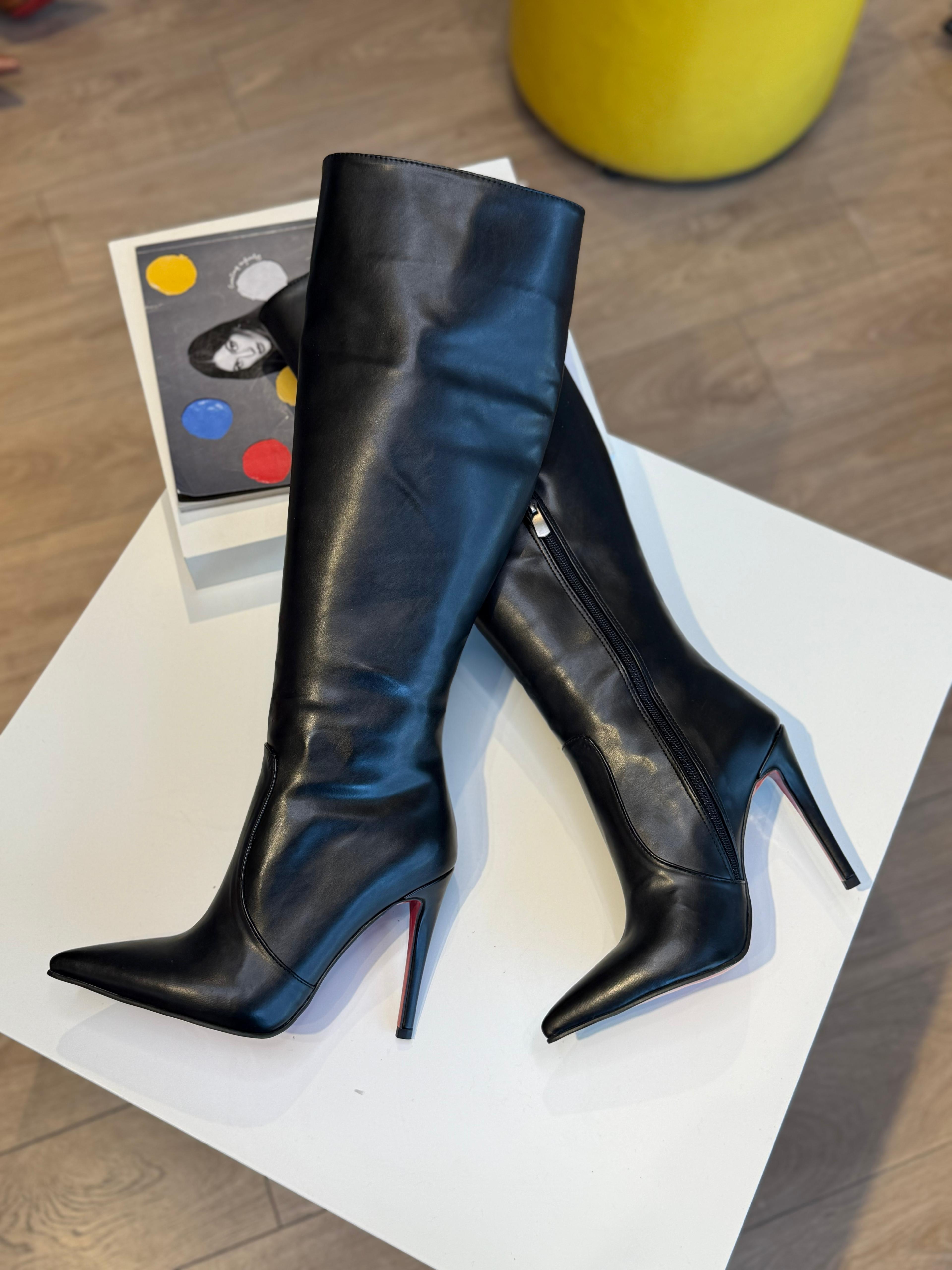 Densy Siyah Mat 10 cm Çizme 