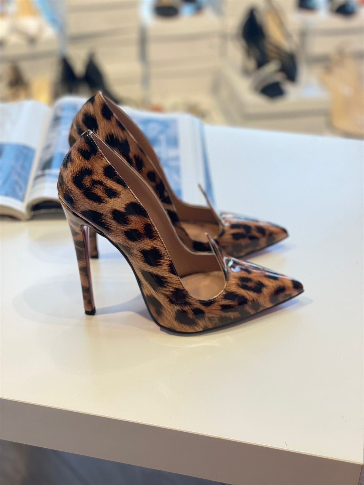 Enola Leopar Rugan 12 cm Stiletto