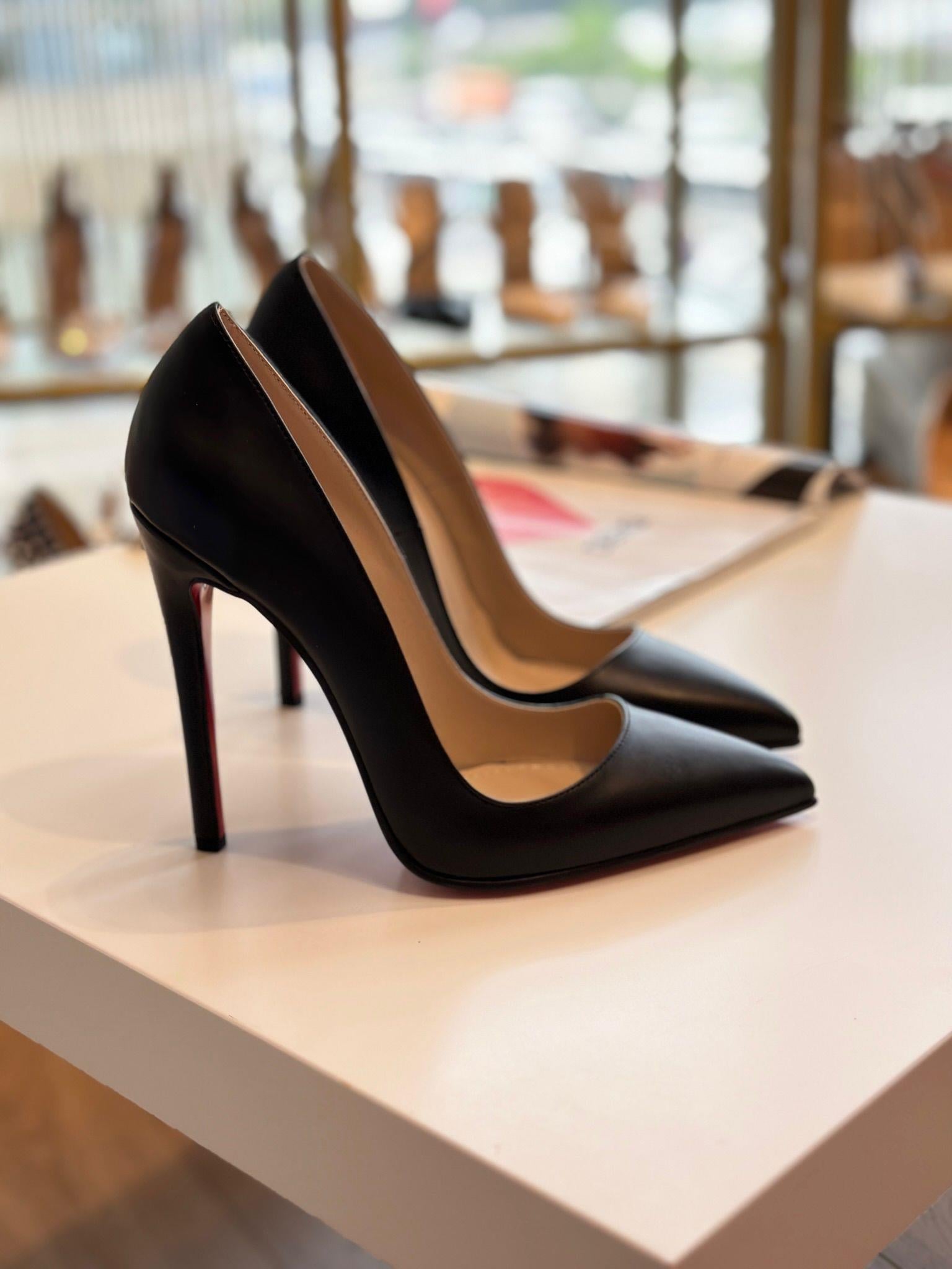 Lena Siyah Mat 12 cm Stiletto