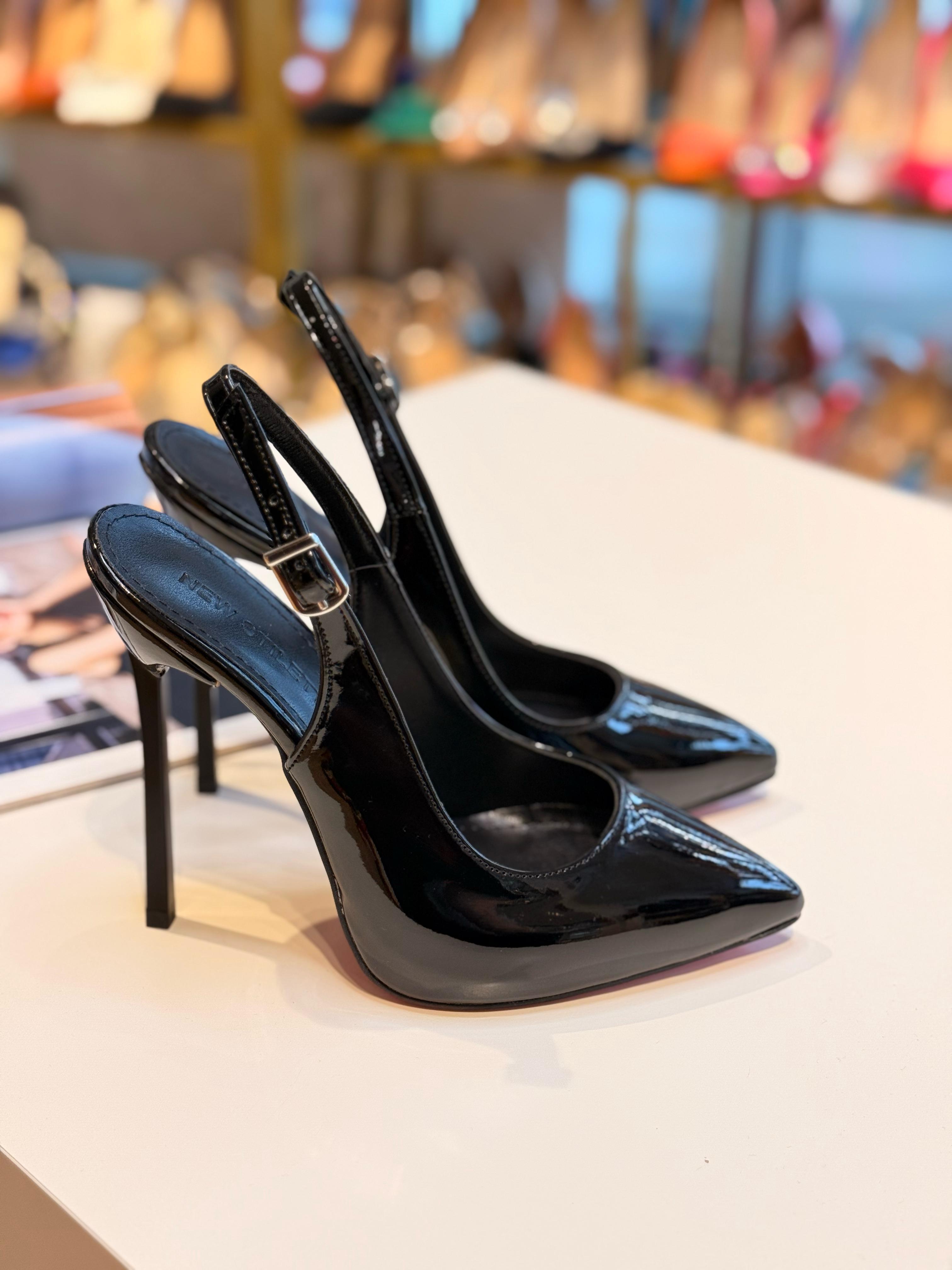 Lies Siyah Rugan 13 cm Stiletto