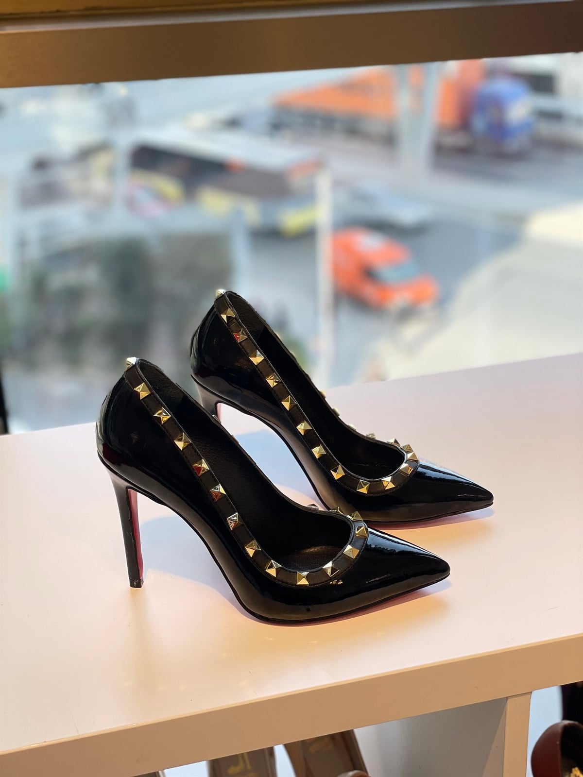 Nlusly Siyah Rugan Trop 10 cm Stiletto