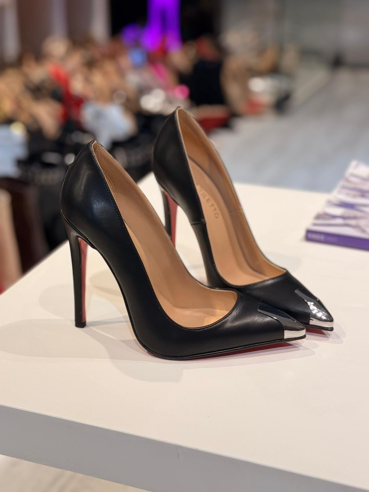 Silver Siyah Mat 12 cm Stiletto