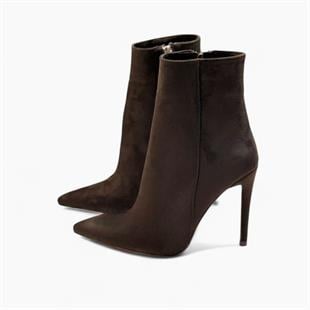 Allure Siyah Süet 10 cm Bot