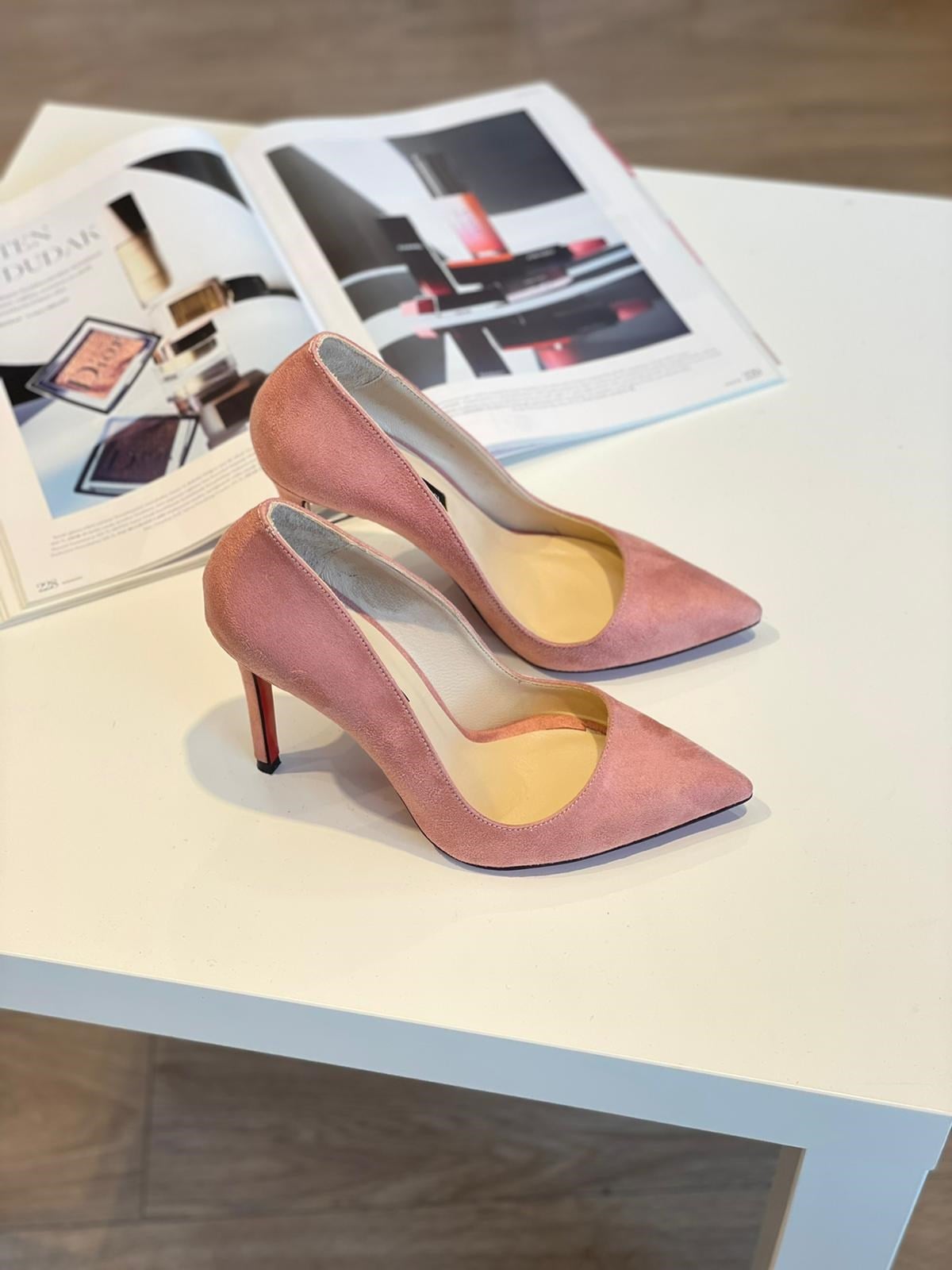 Biana Somon Süet 10 cm Stiletto 