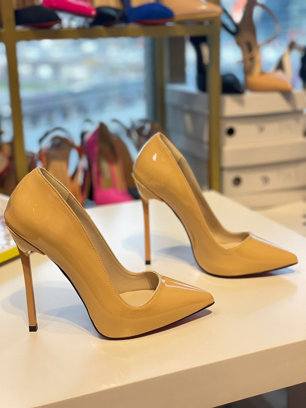 Corrine Nude Rugan 13 cm Stiletto