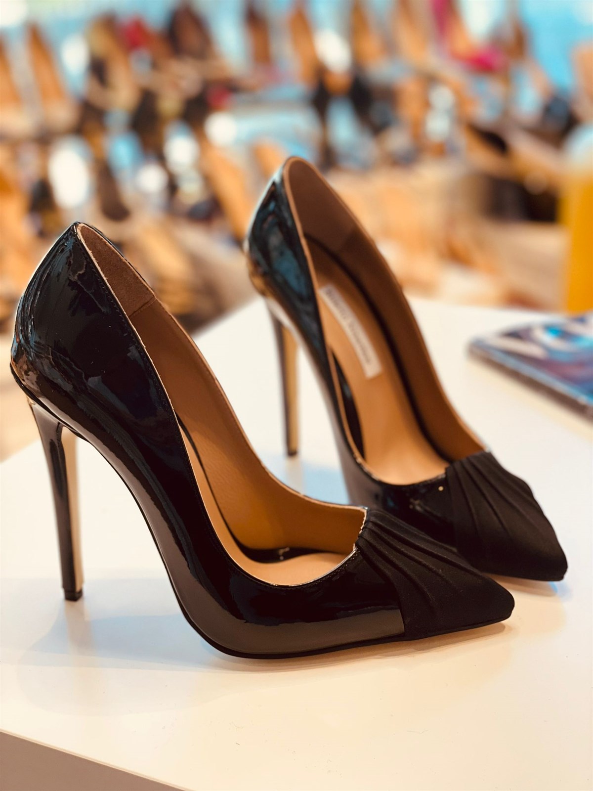 Dear Siyah Rugan 12 cm Stiletto