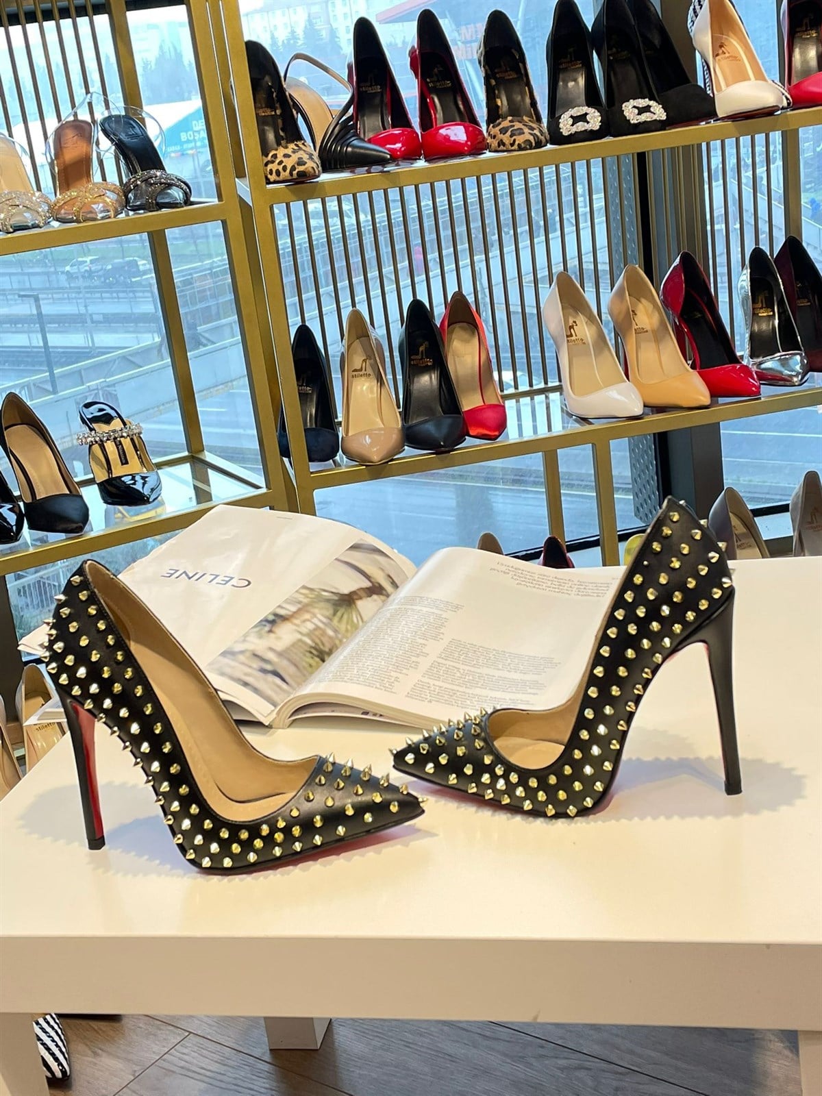 Deiry Siyah Mat 12 cm Stiletto 