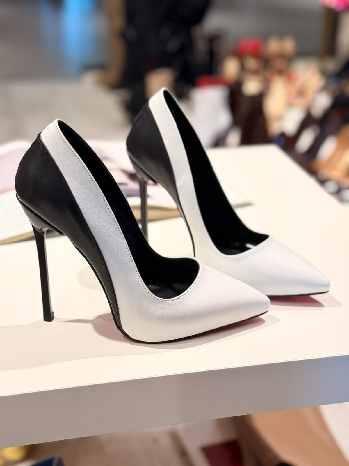 Dualtone Siyah-Beyaz Mat 13 cm Stiletto