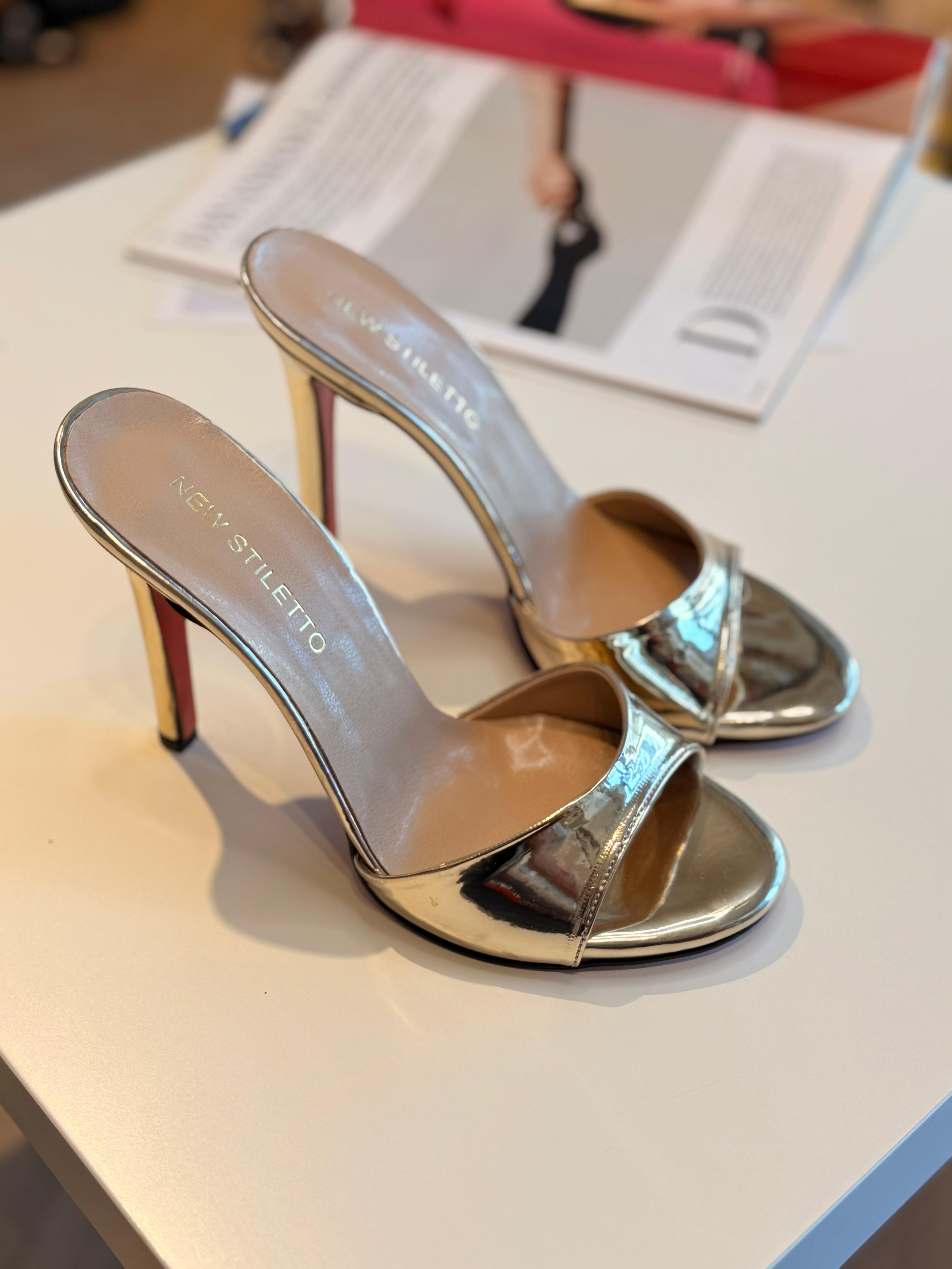 Evie Gold Rugan 10 cm Terlik