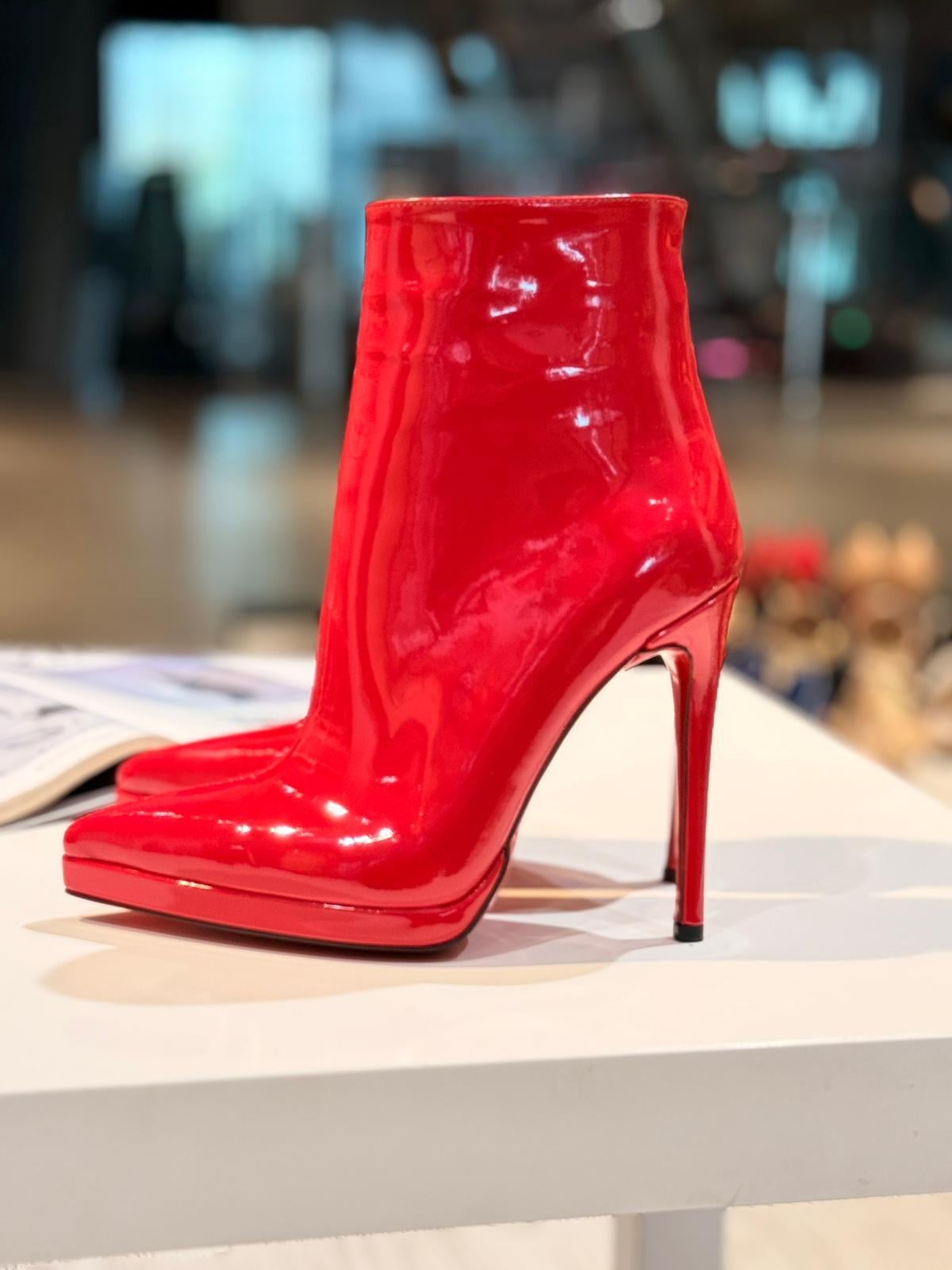 Fox Kırmızı Rugan 12 cm Bot 