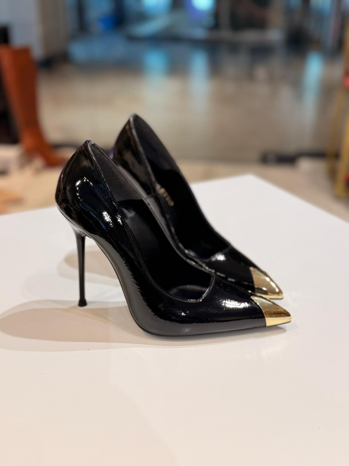 Golden Siyah Rugan 12 cm Stiletto