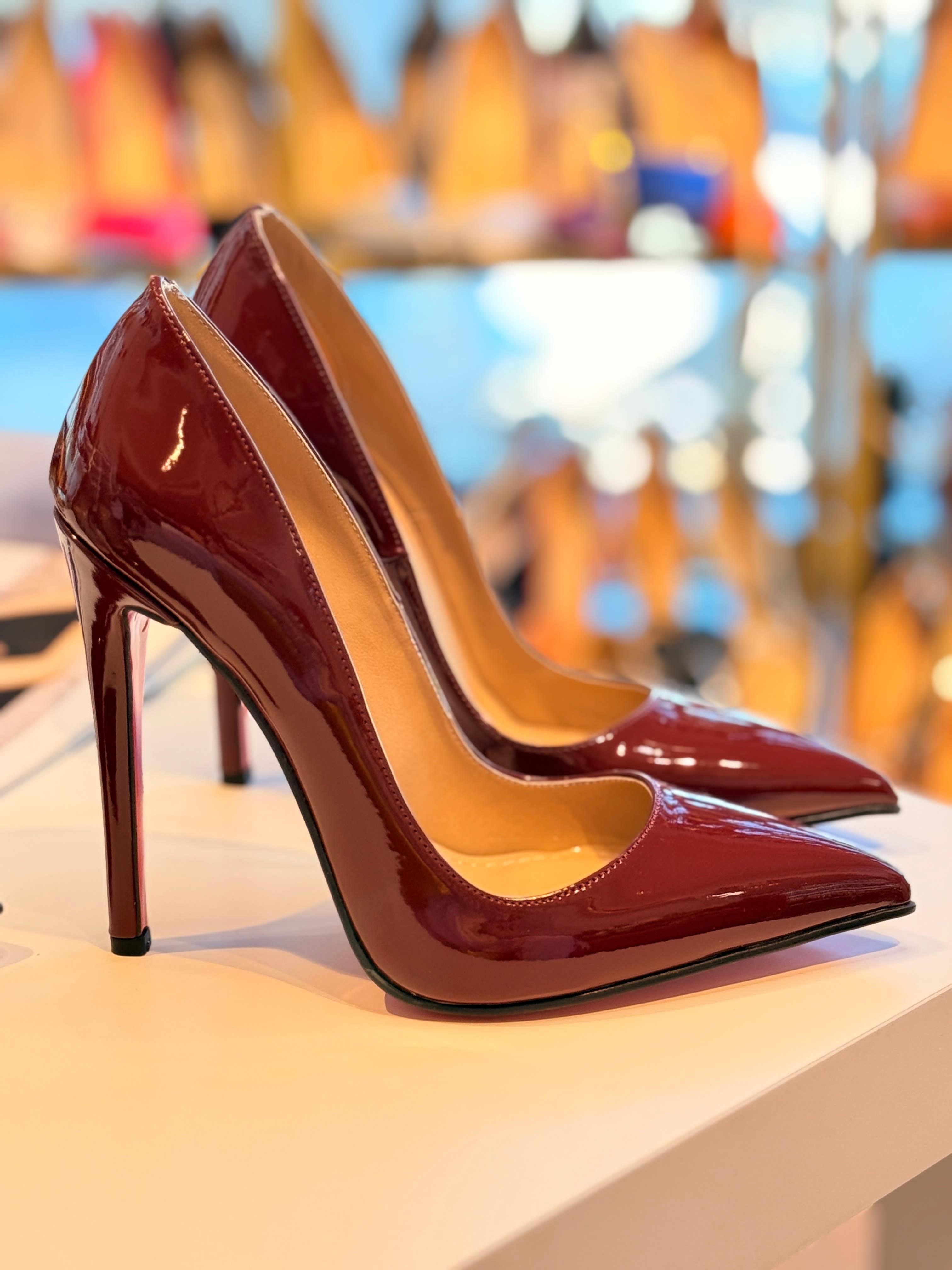 Lena Bordo Rugan 12 cm Stiletto 