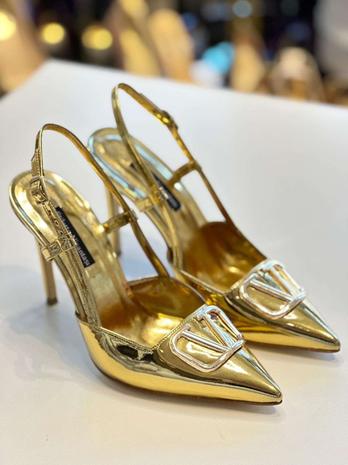 Lexi Gold Rugan 10 cm Stiletto