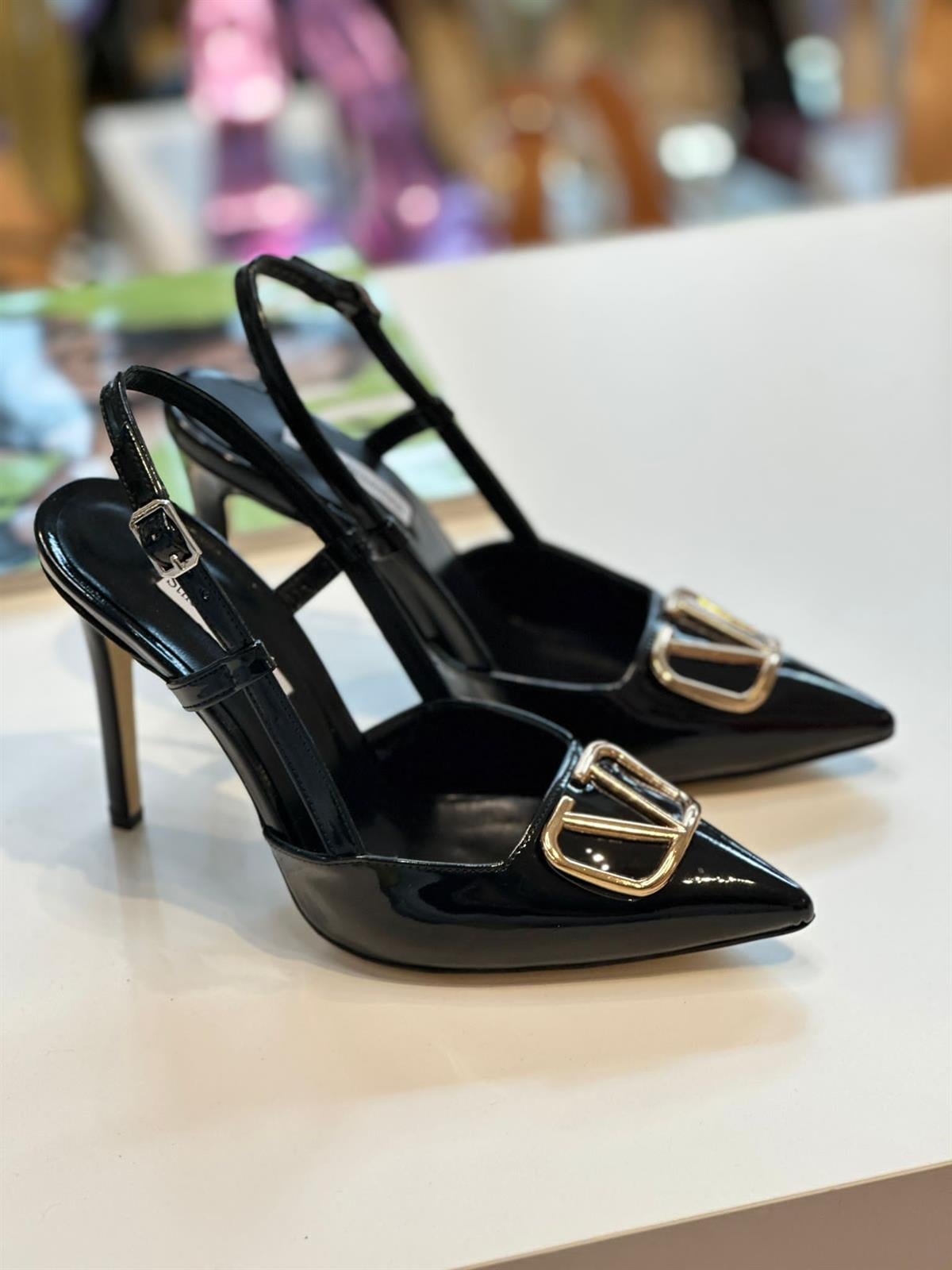 Lexi Siyah Rugan 10 cm Stiletto 