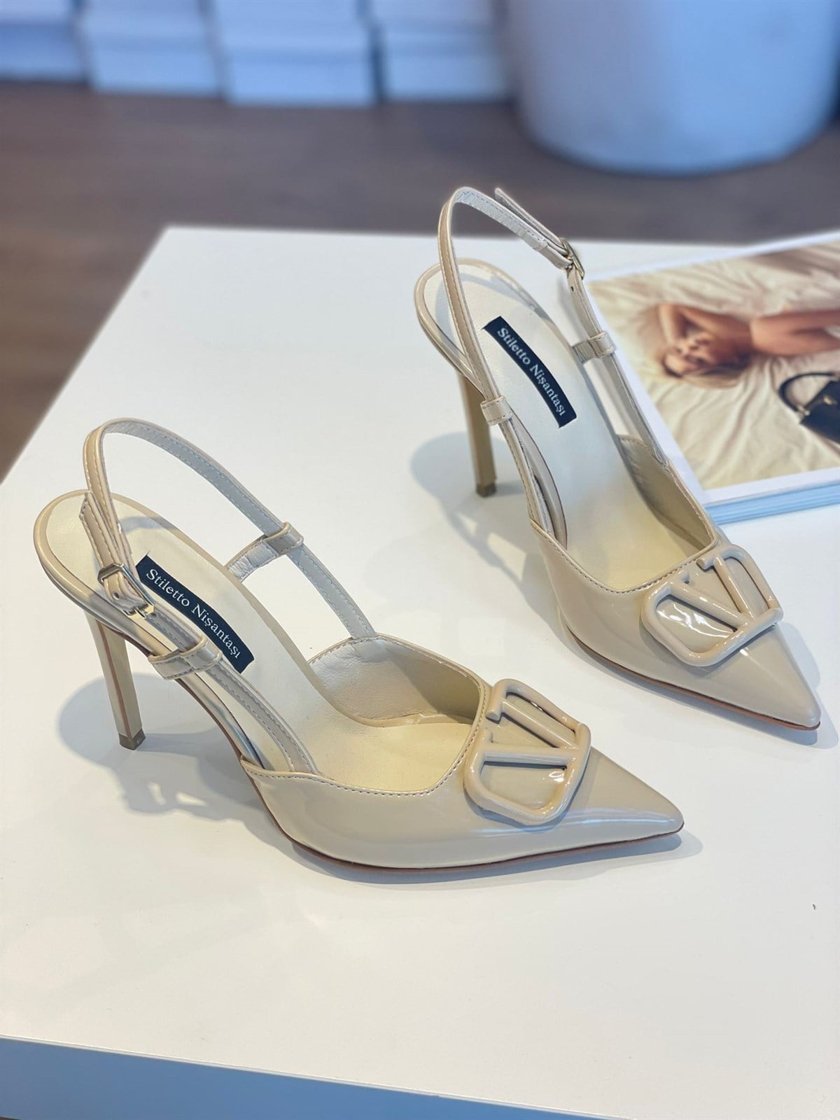 Lexi Ten Rugan Toka Detay 10 cm Stiletto 