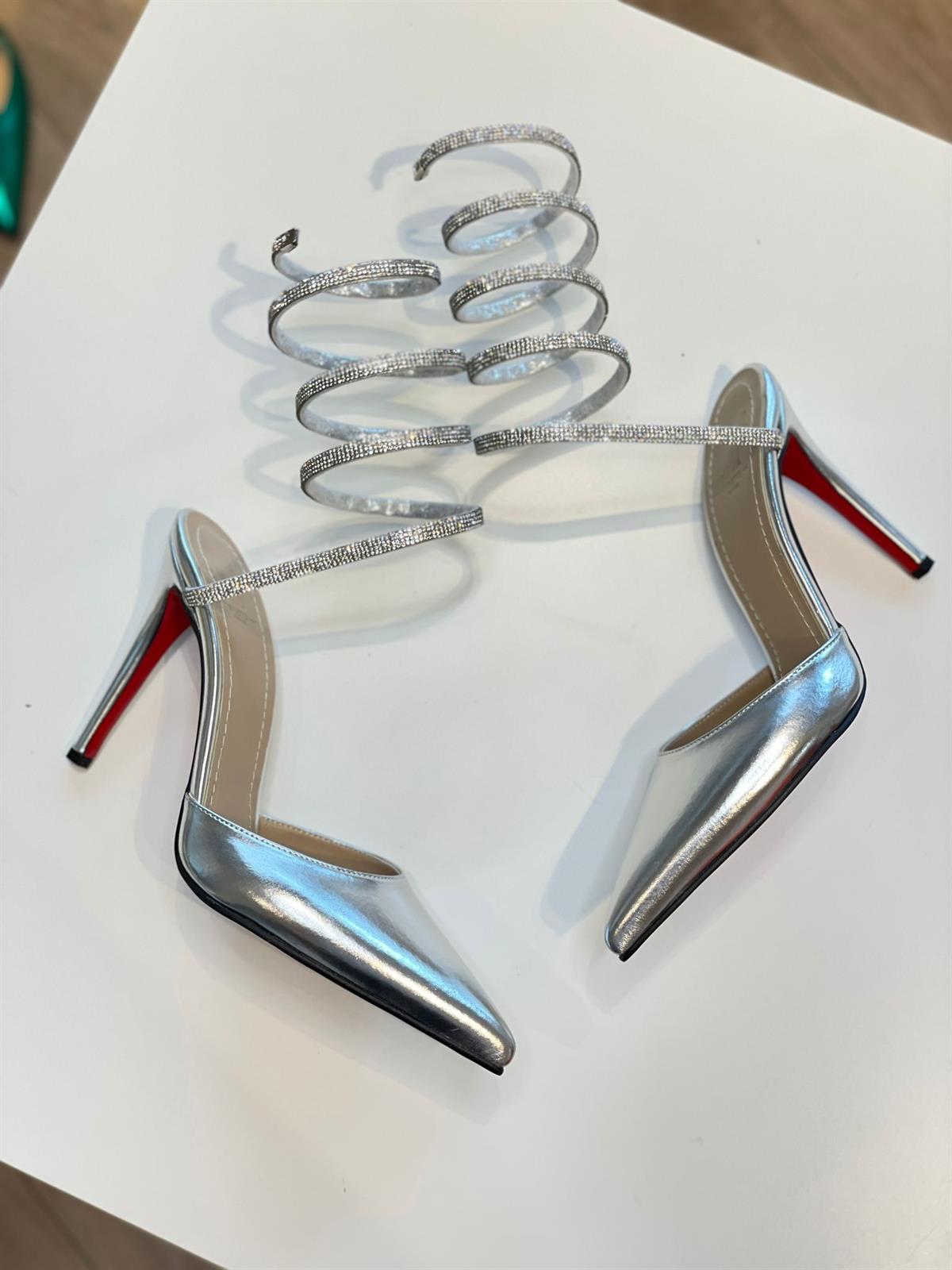 Litzy Gümüş 12 cm Stiletto