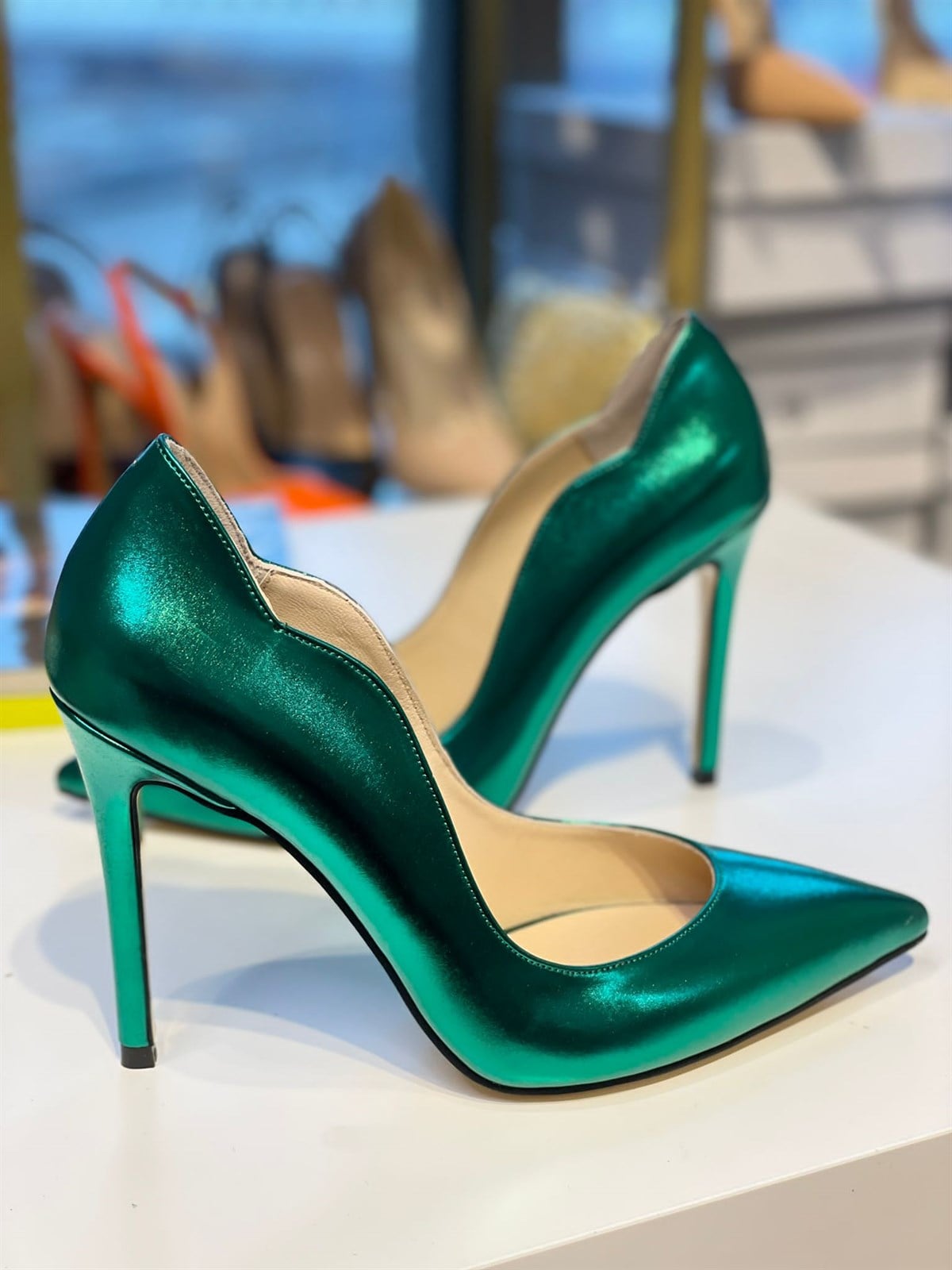 Mabel Yeşil 10 cm Stiletto 