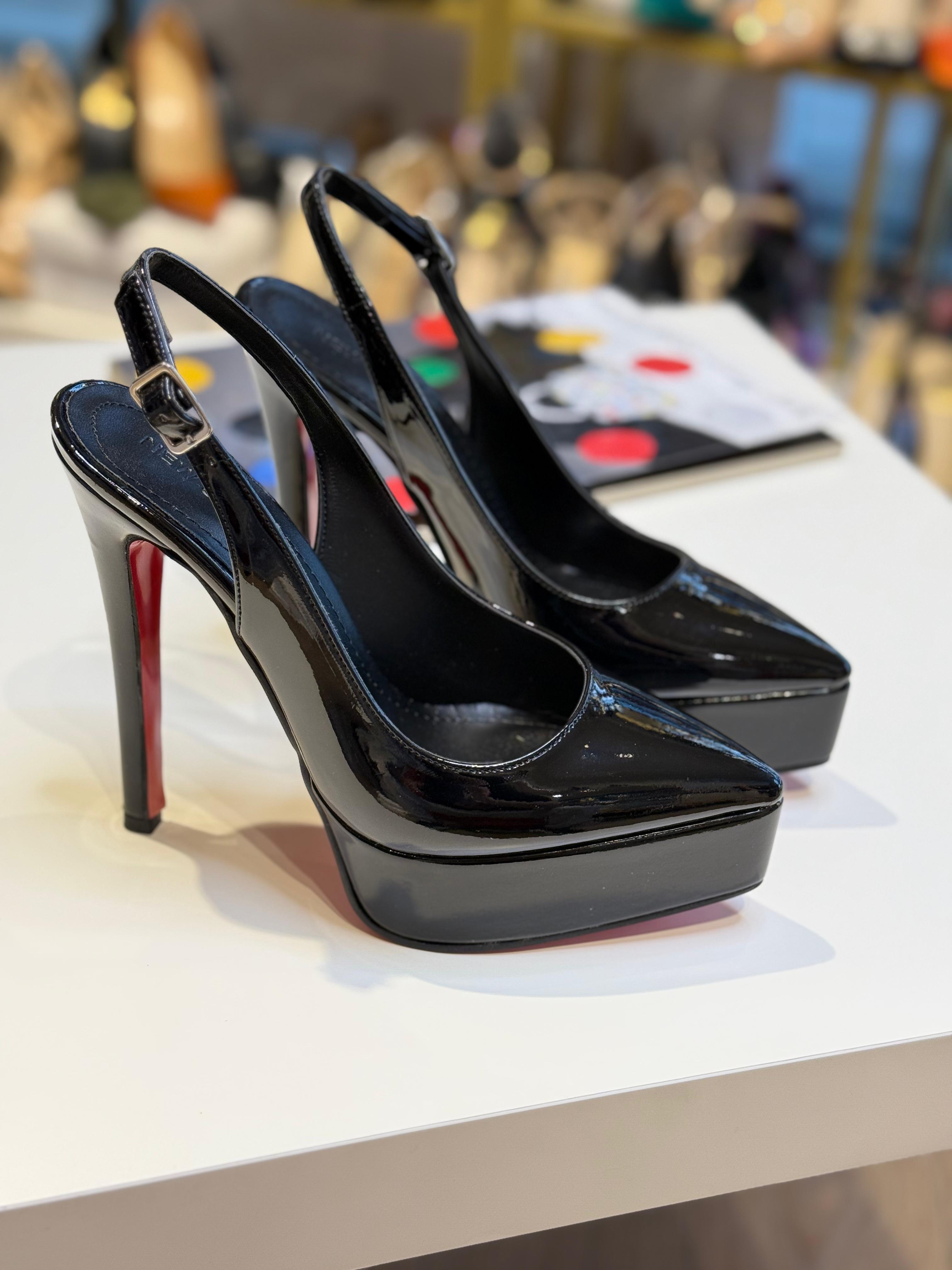 Toen Siyah Rugan 14 cm Stiletto