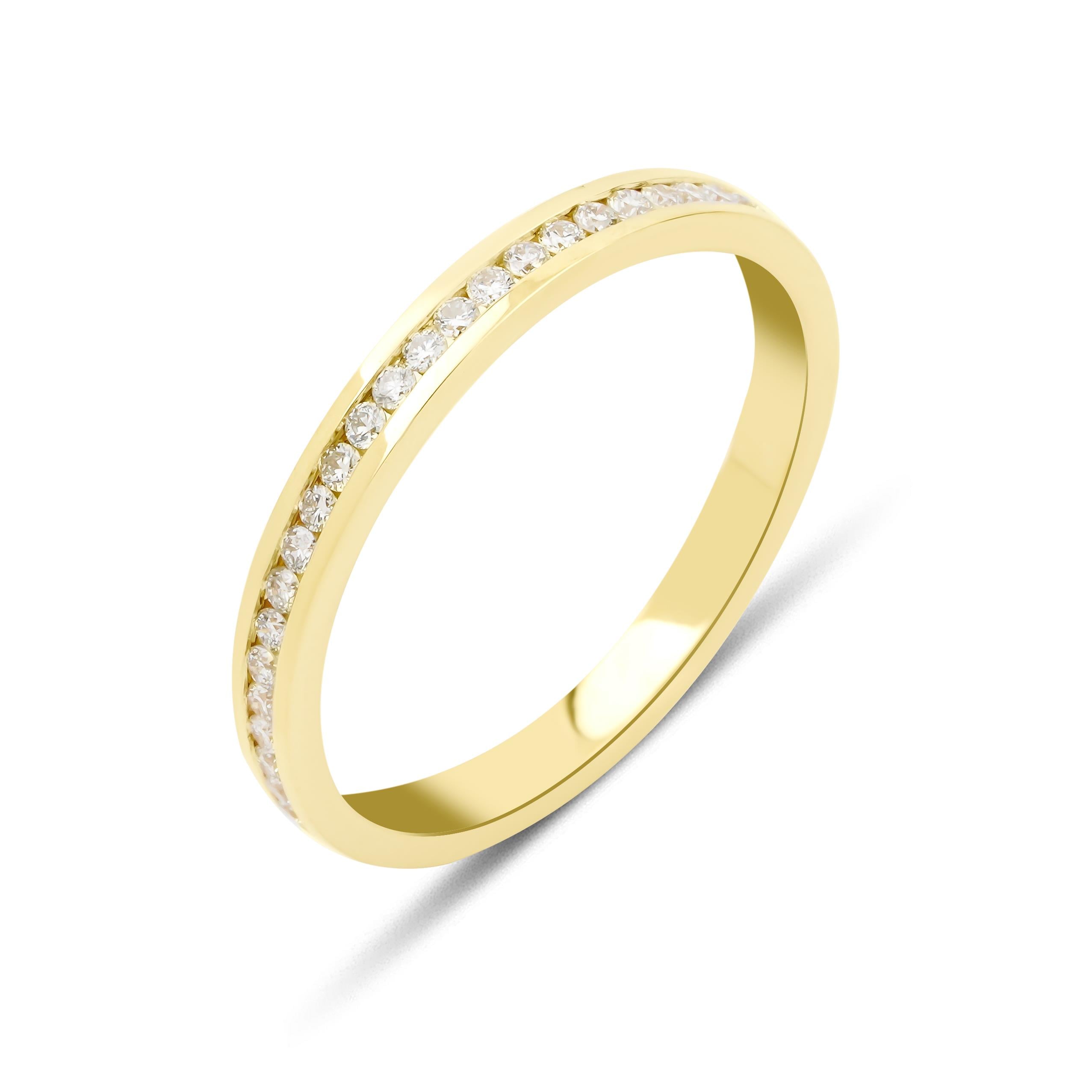 0.20 Karat Yarım Tur Pırlantalı Yüzük