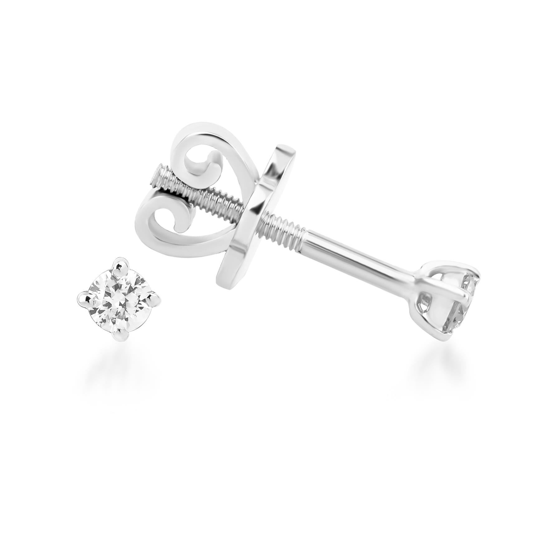 0.10 Karat Dört Tırnaklı Küpe