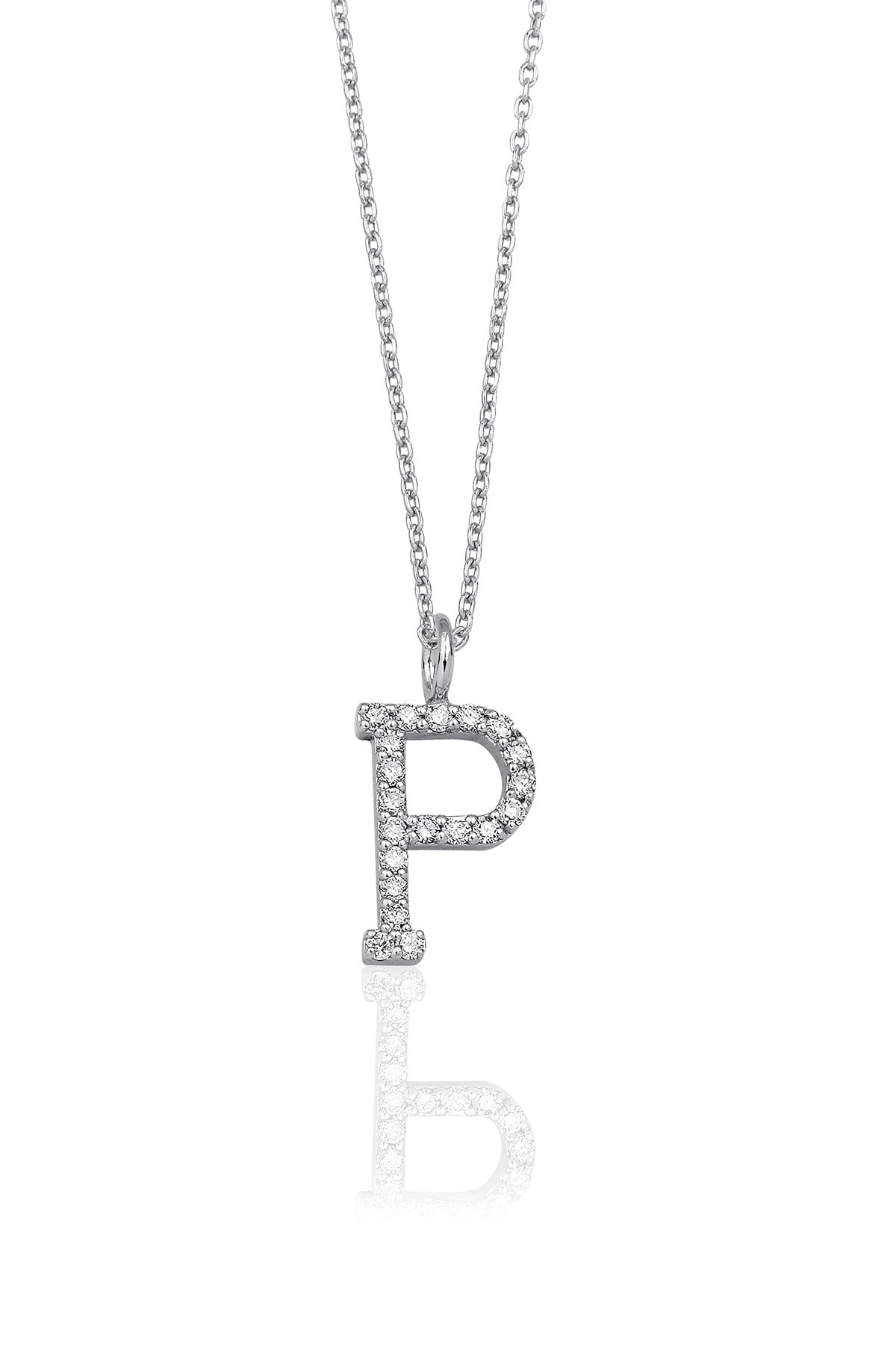0.15 Karat P Harf Kolye