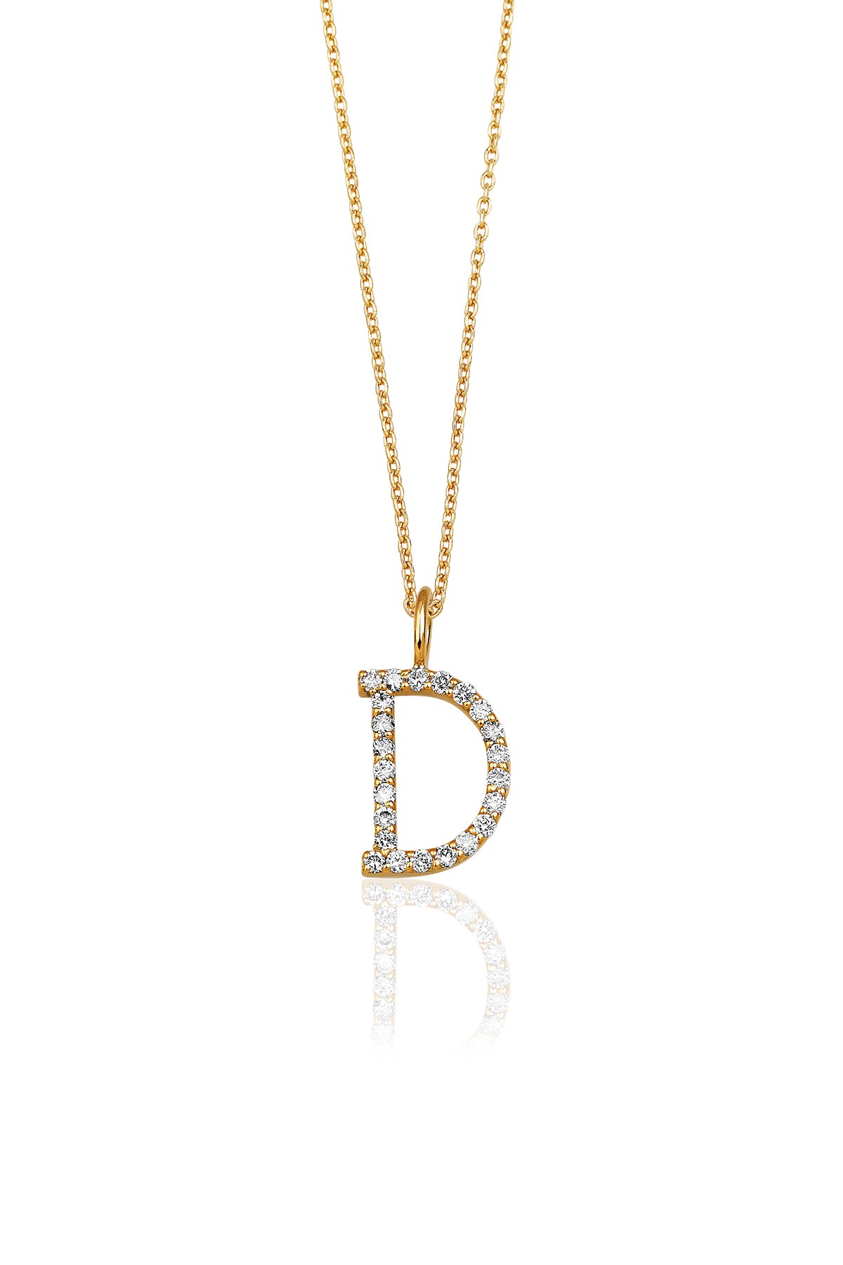 0.16 Karat D Harf Kolye