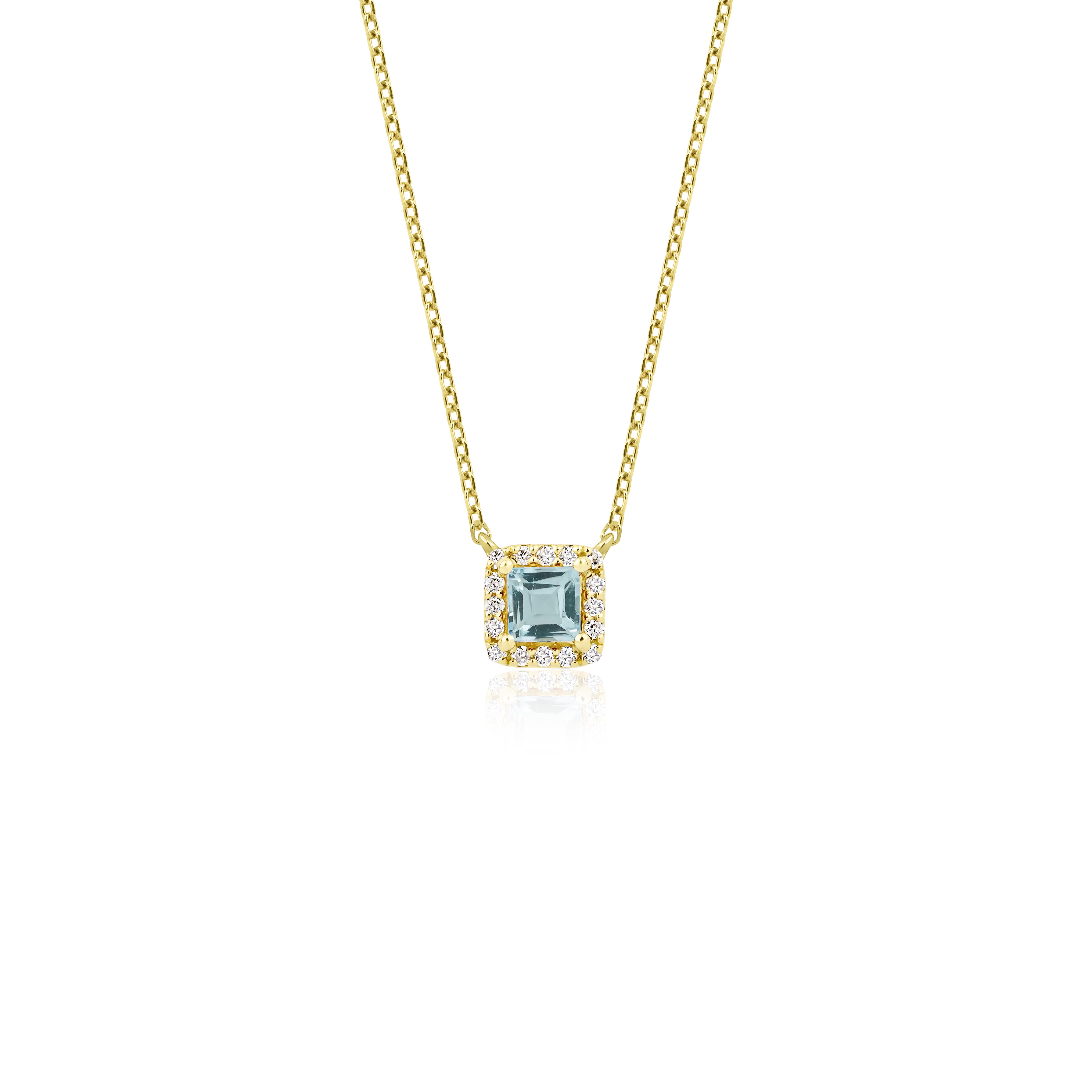 Blue Topaz Halo Küpe