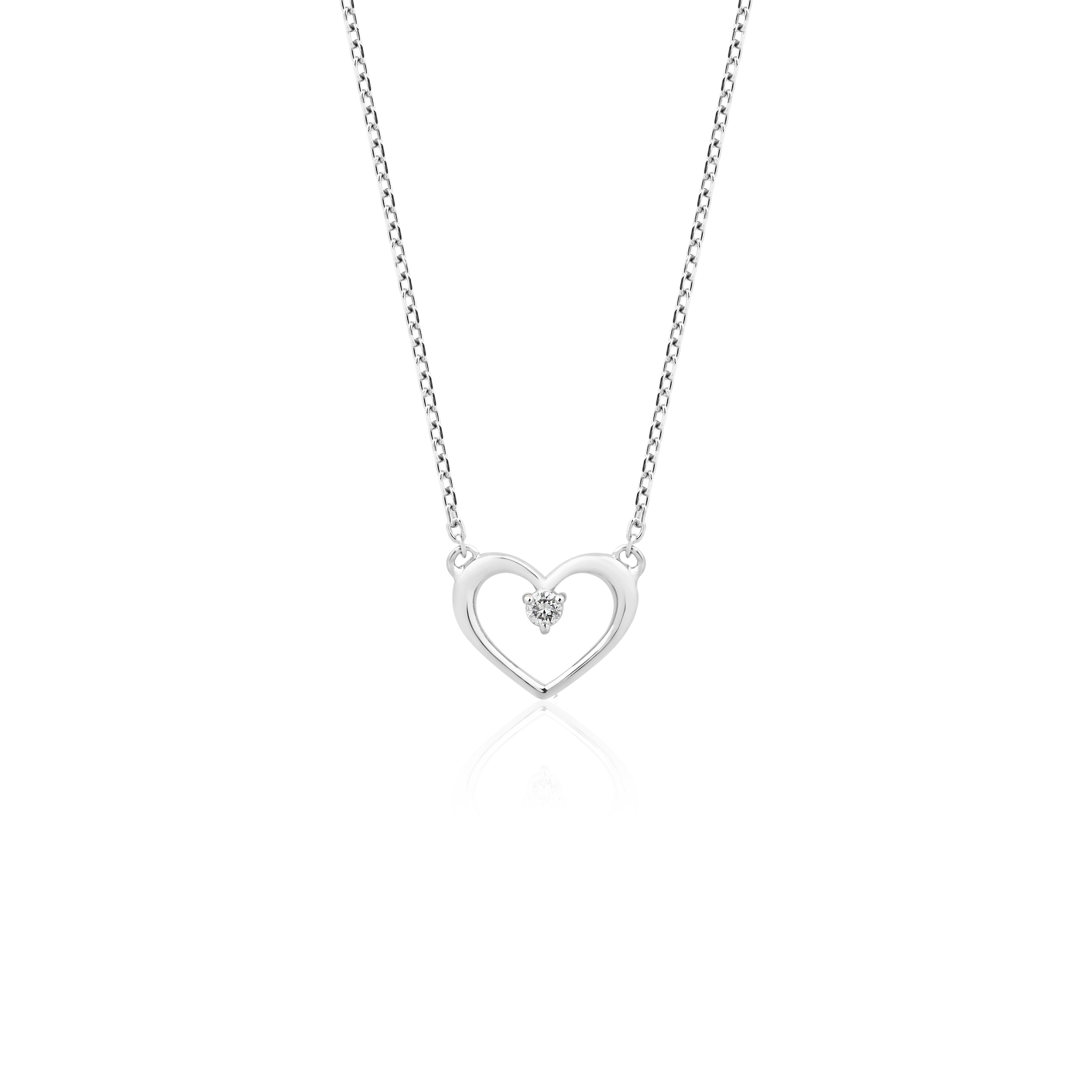 Kalp Model Tektaş Kolye