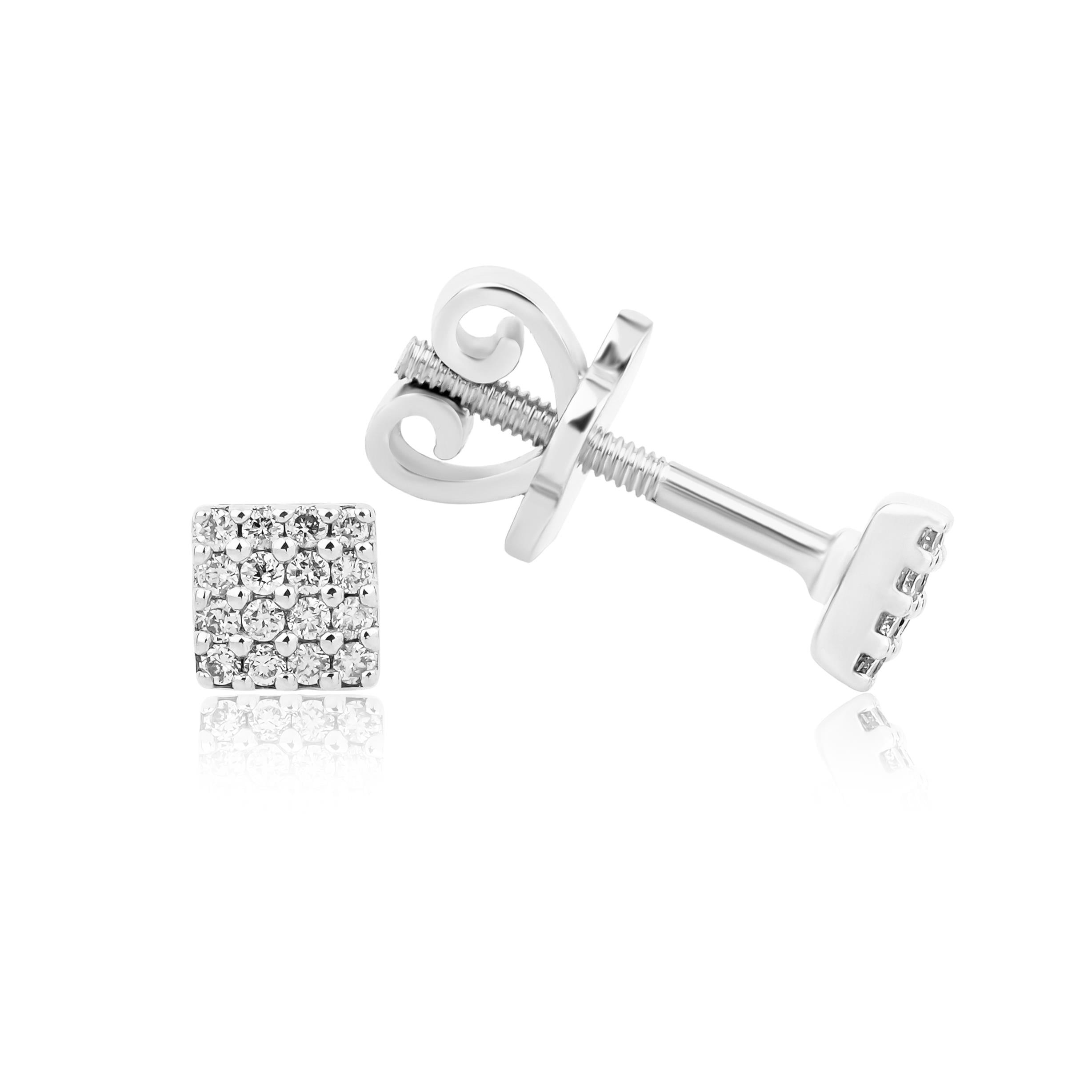 Minimal Kare Model Küpe